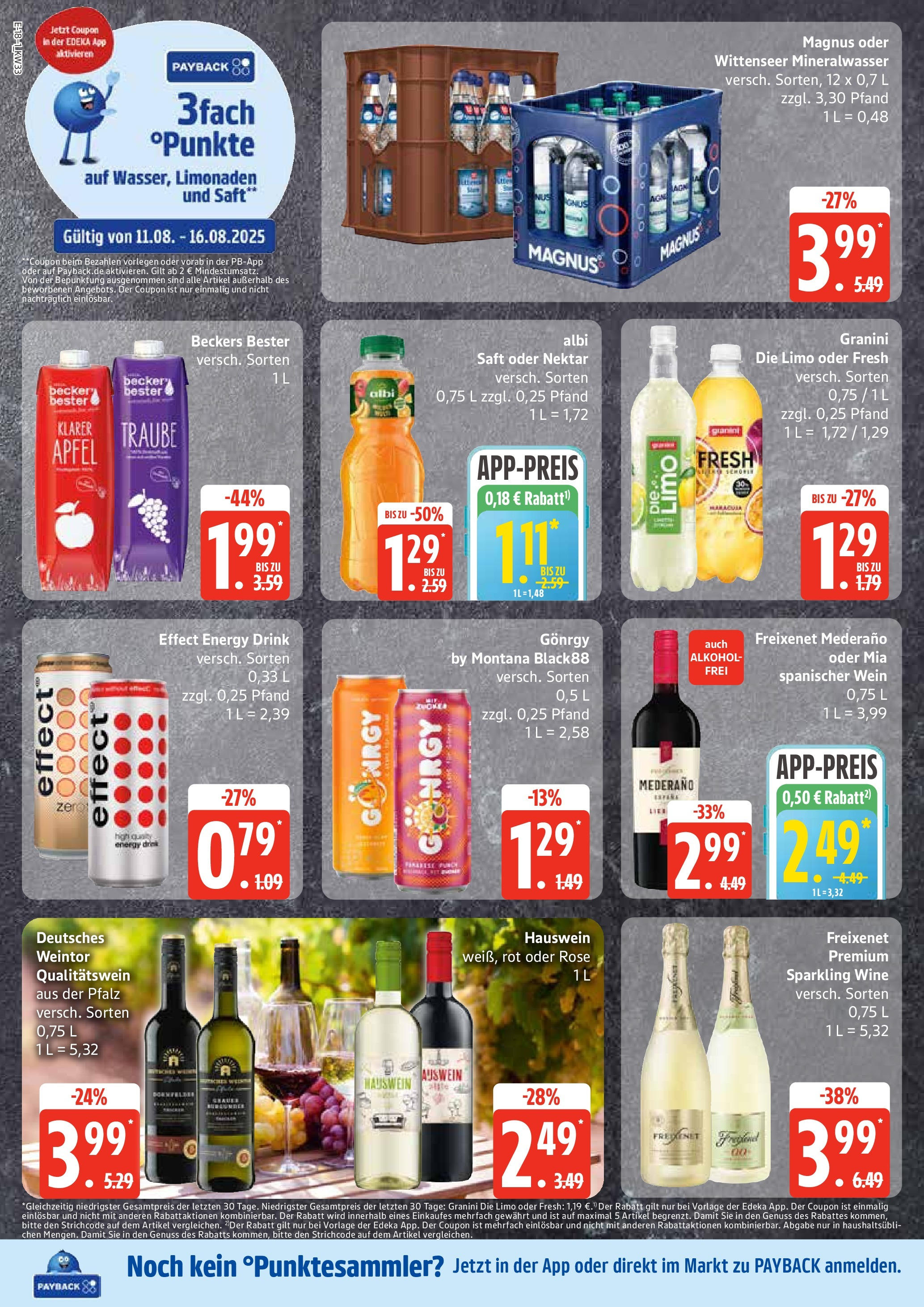 Edeka prospekt Ratzeburg	 (ab 11.08.2025) » Angebote Online | Seite: 18 | Produkte: Äpfel, Granini, Saft, Wein