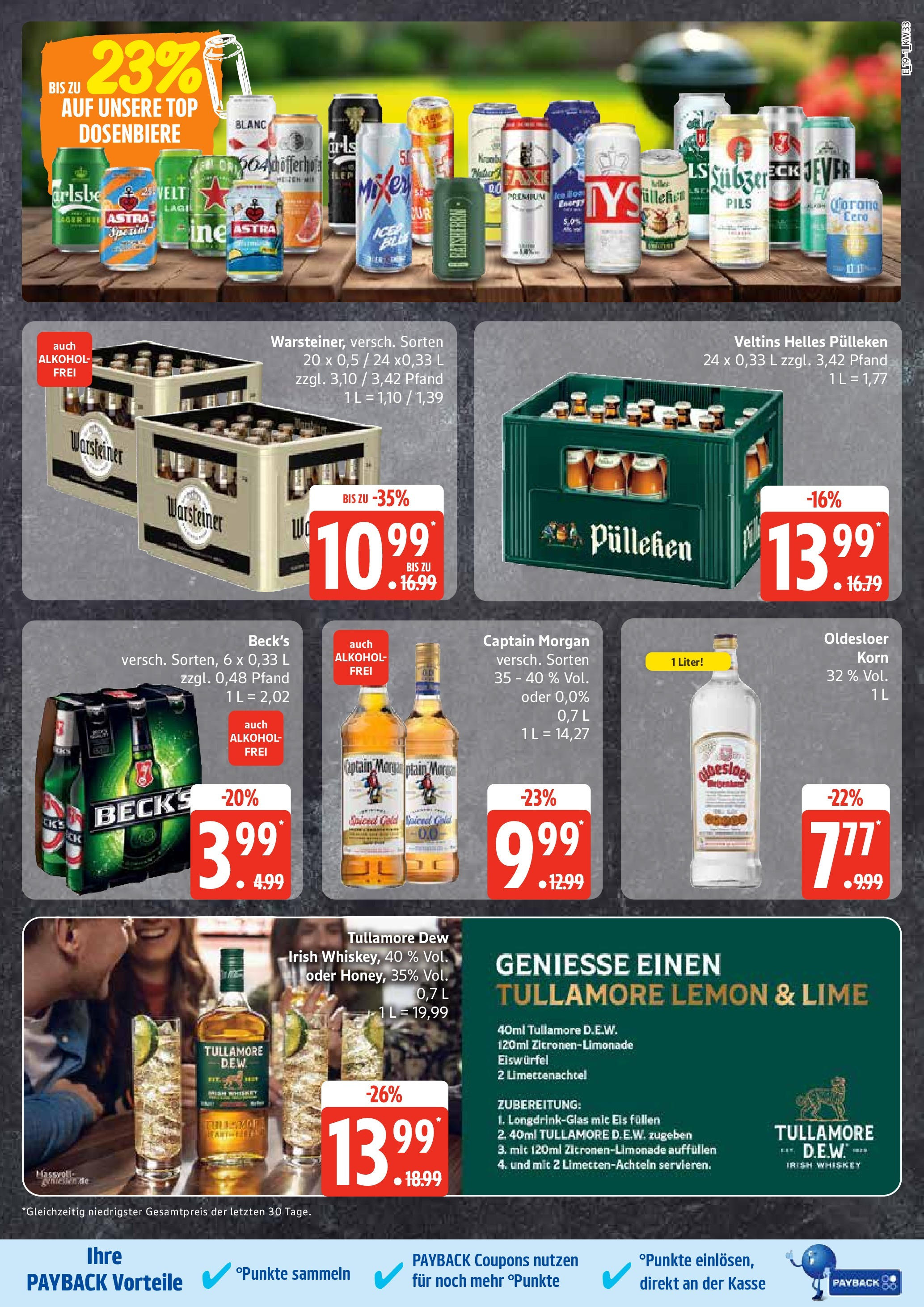 Edeka prospekt Ratzeburg	 (ab 11.08.2025) » Angebote Online | Seite: 19 | Produkte: Energy, Rum, Captain morgan, Eis
