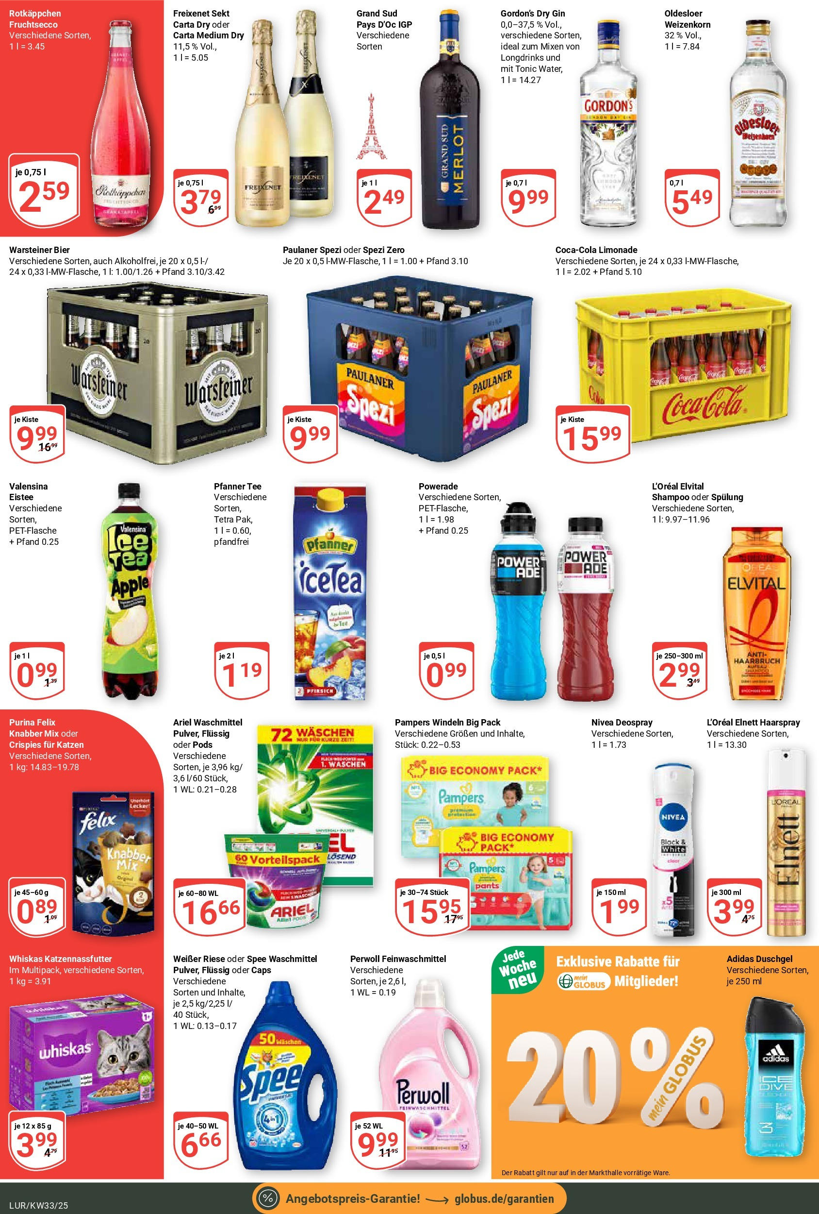 Globus prospekt Hamburg	 (ab 11.08.2025) » Angebote online | Seite: 4 | Produkte: Freixenet, Pampers, Shampoo, Pfirsich