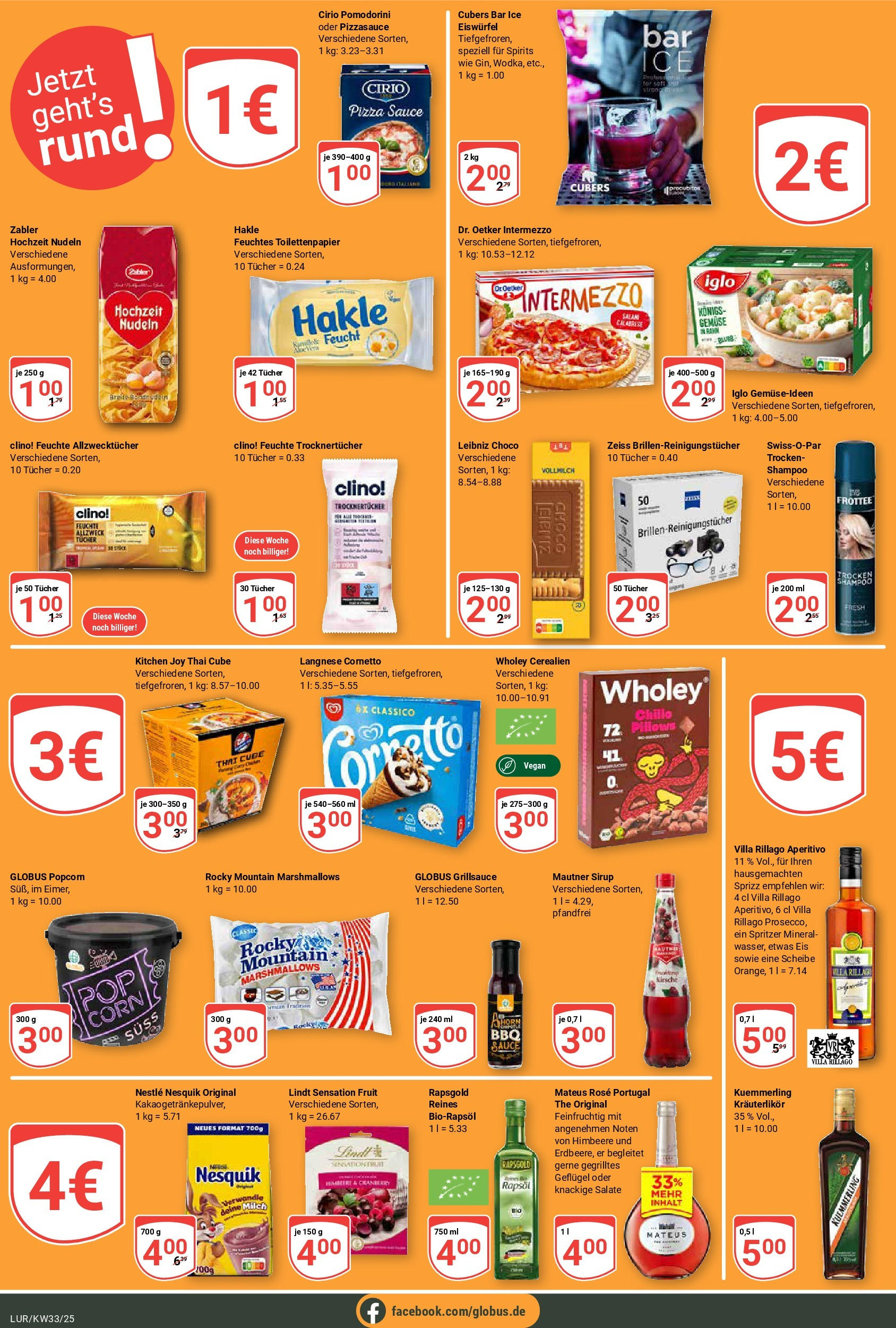 Globus prospekt Hamburg	 (ab 11.08.2025) » Angebote online | Seite: 17 | Produkte: Nesquik, Sirup, Gemüse, Eis