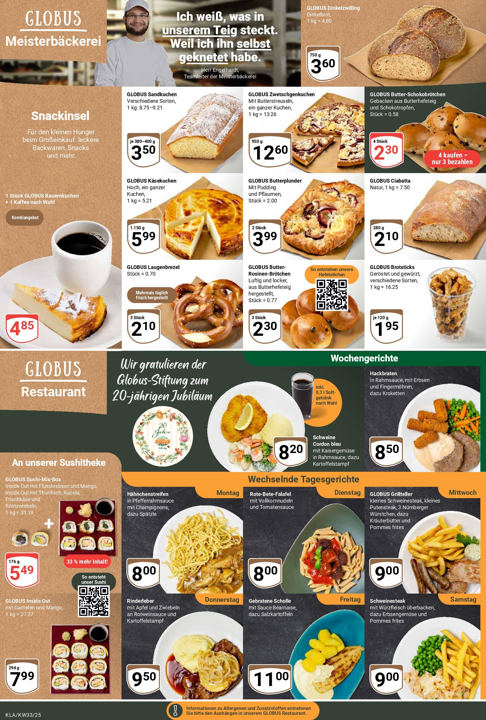 Globus prospekt Kaiserslautern	 (ab 11.08.2025) » Angebote online | Seite: 11 | Produkte: Pommes, Äpfel, Kräuterbutter, Pommes frites