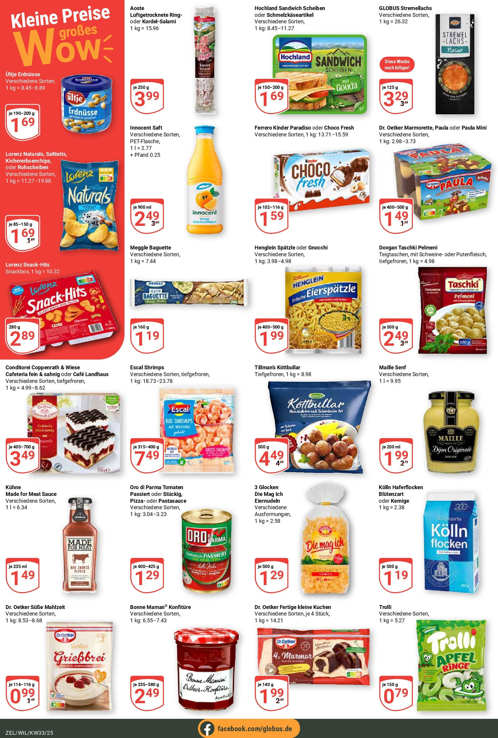 Globus prospekt Wittlich	 (ab 11.08.2025) » Angebote online | Seite: 8 | Produkte: Ultje erdnusse, Salami, Pizza, Saft