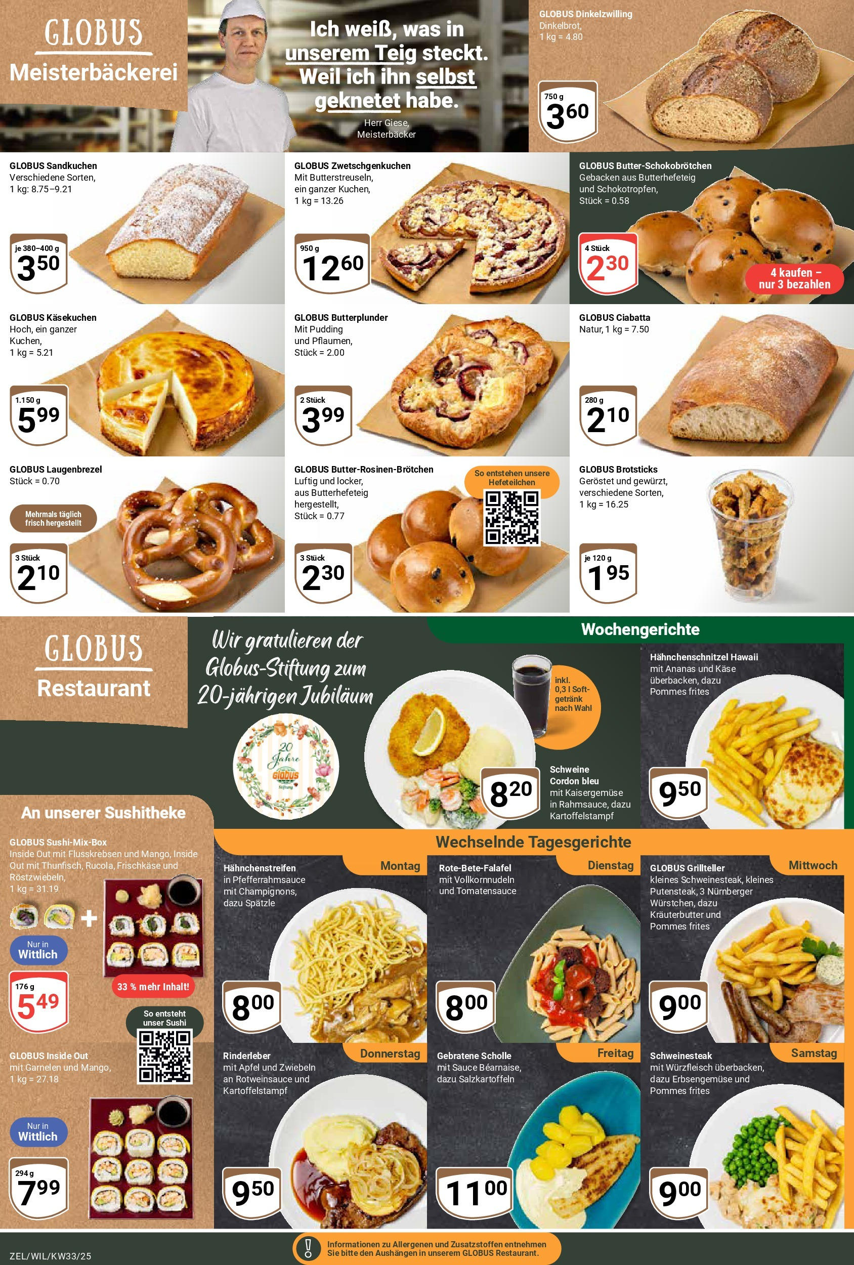 Globus prospekt Wittlich	 (ab 11.08.2025) » Angebote online | Seite: 10 | Produkte: Garnelen, Pommes frites, Zwiebeln, Frischkase