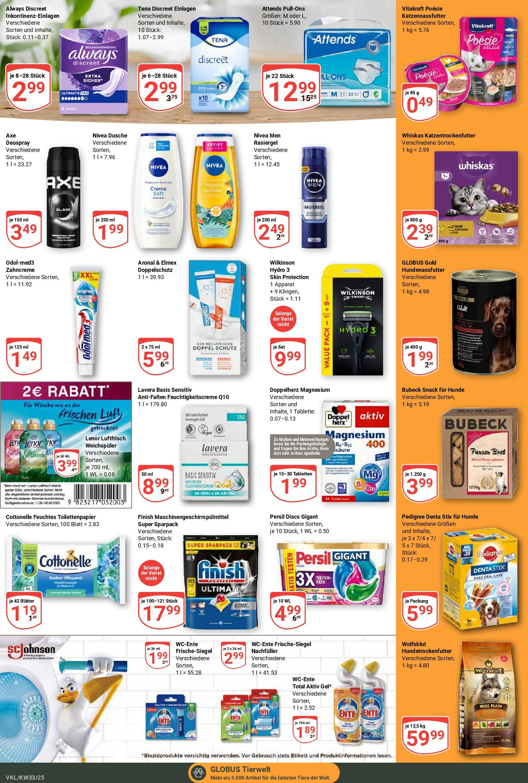 Globus prospekt Völklingen (ab 11.08.2025) » Angebote ab Montag | Seite: 20 | Produkte: Weichspüler, Ente, Persil, Feuchtes Toilettenpapier Globus prospekt Völklingen (ab 11.08.2025) » Angebote online | Seite: 20 | Produkte: Weichspüler, Ente, Persil, Feuchtes Toilettenpapier