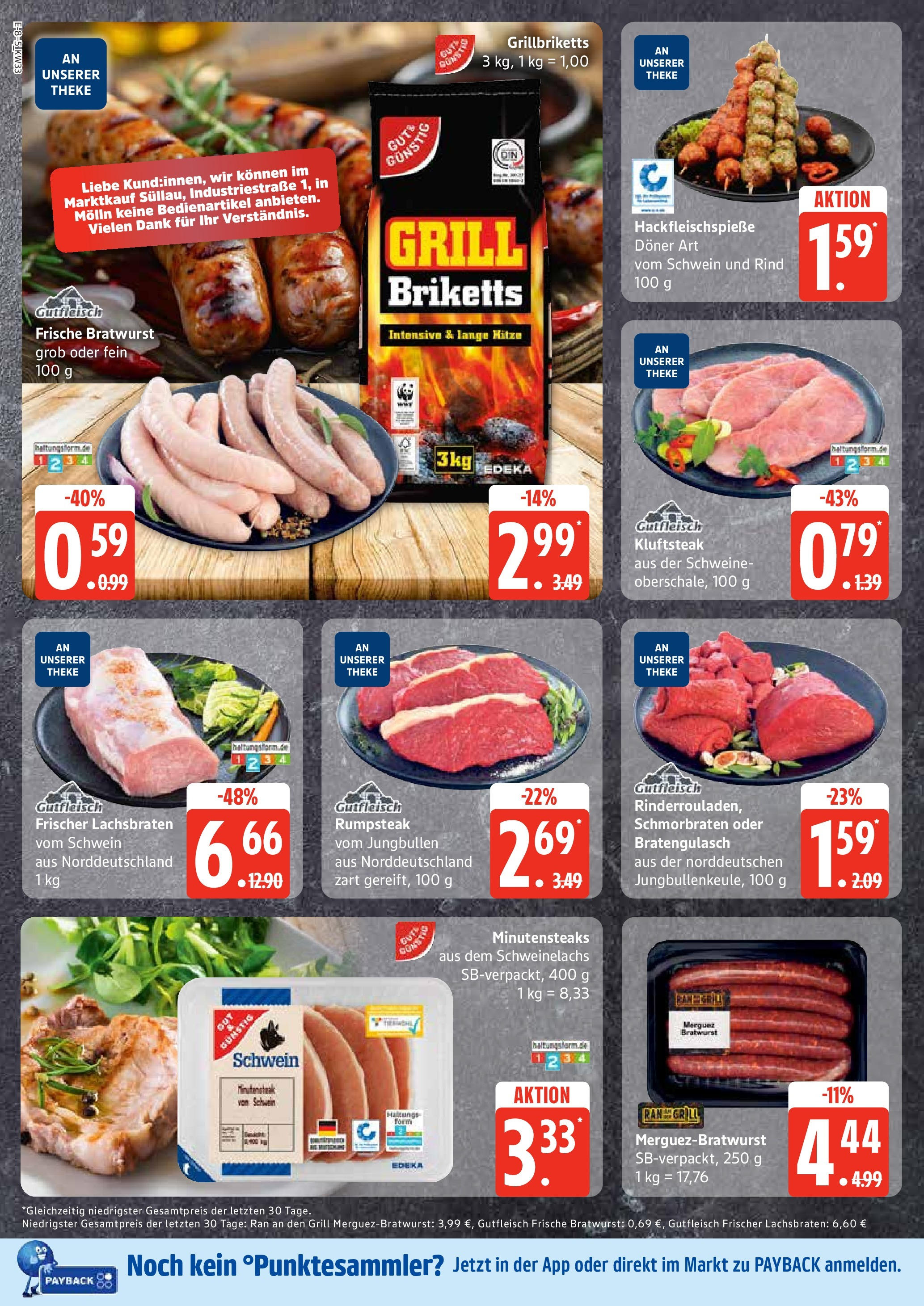 Edeka prospekt Ratzeburg	 (ab 11.08.2025) » Angebote Online | Seite: 8 | Produkte: Rumpsteak, Grill, Theke, Bratwurst