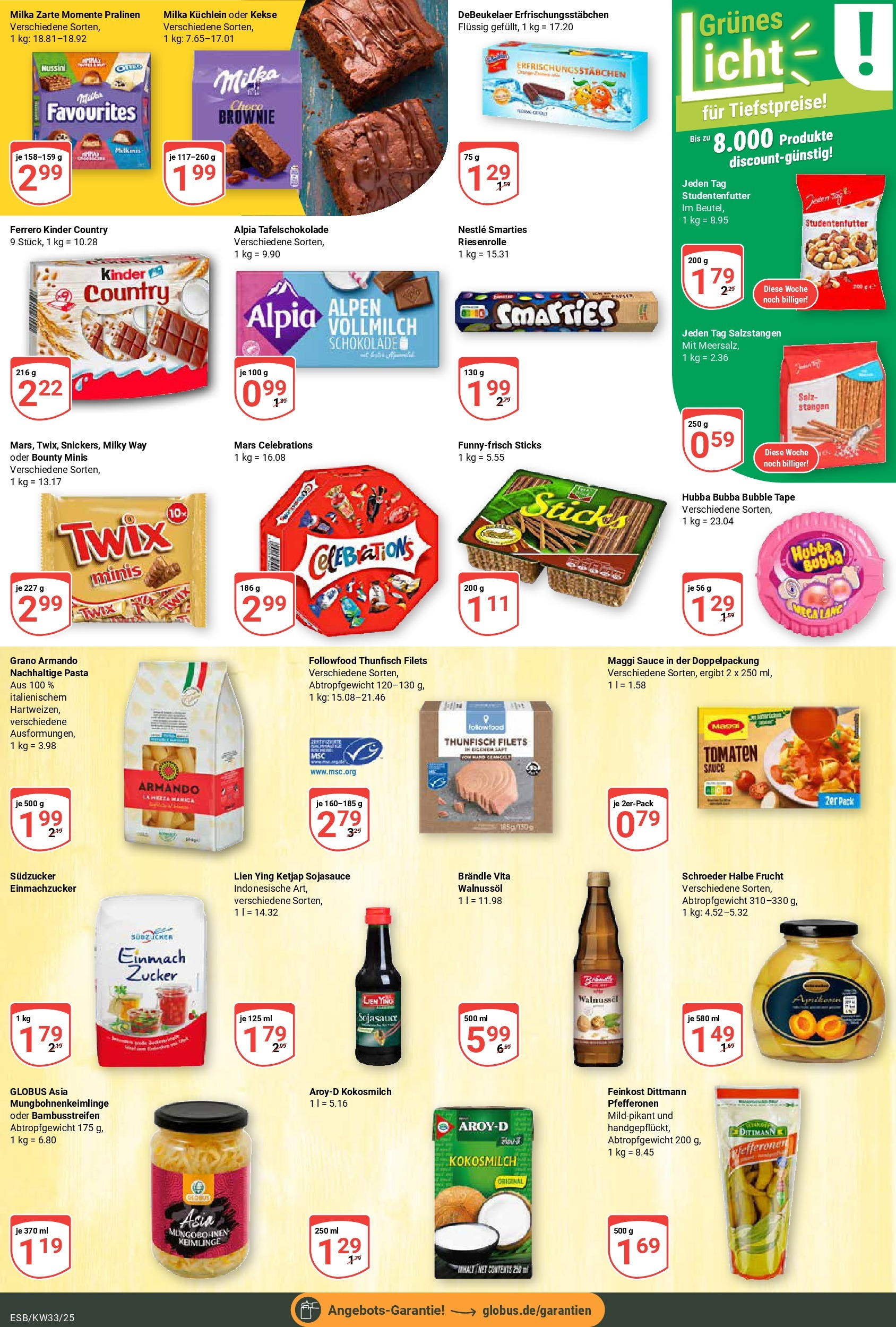 Globus prospekt Eschborn	 (ab 11.08.2025) » Angebote online | Seite: 17 | Produkte: Milka, Salz, Kekse, Kinder country