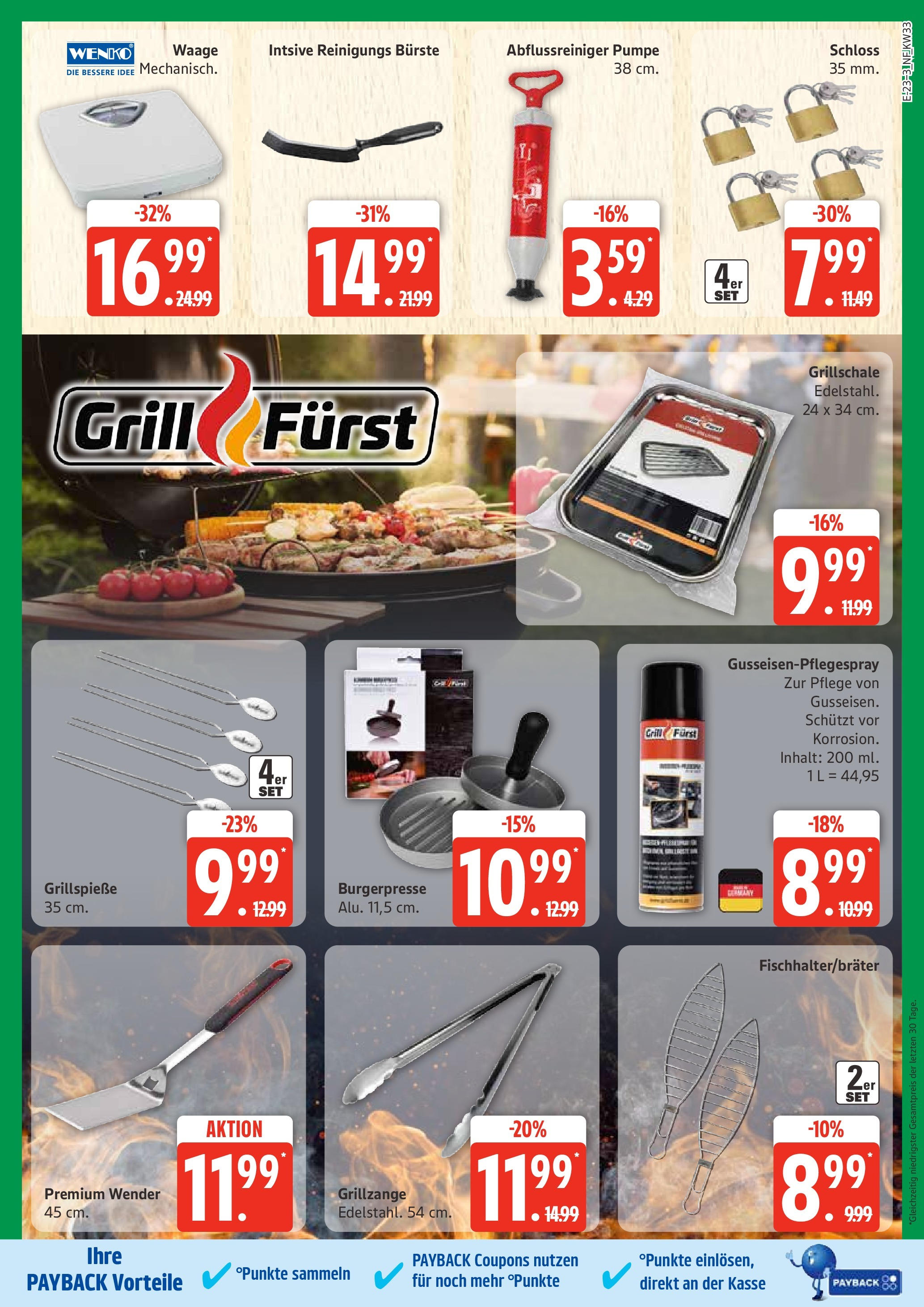 Edeka prospekt Ratzeburg	 (ab 11.08.2025) » Angebote Online | Seite: 23 | Produkte: Grill, Burger, Bürste
