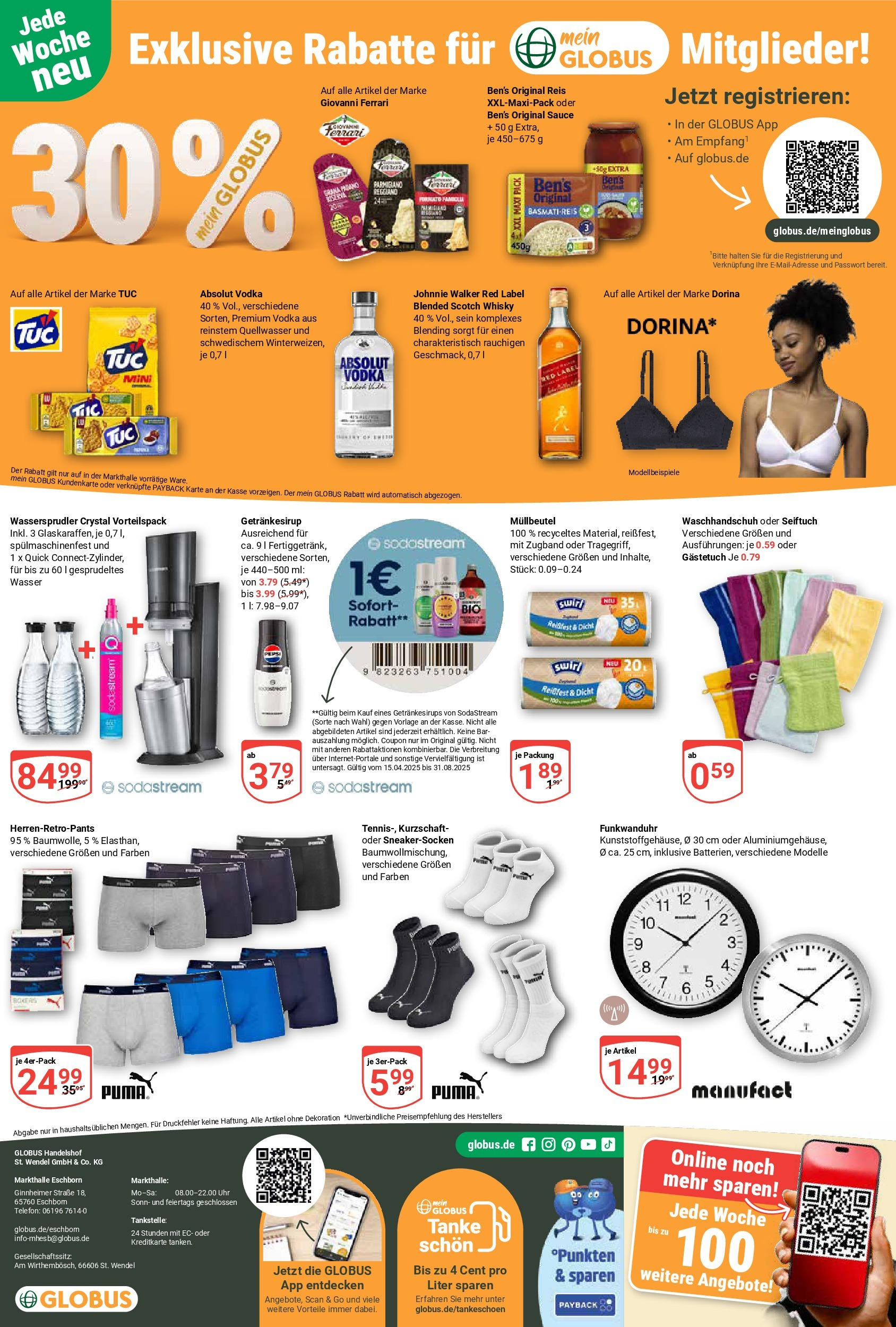 Globus prospekt Eschborn	 (ab 11.08.2025) » Angebote online | Seite: 27 | Produkte: Whisky, Basmatireis, Wasser, Telefon