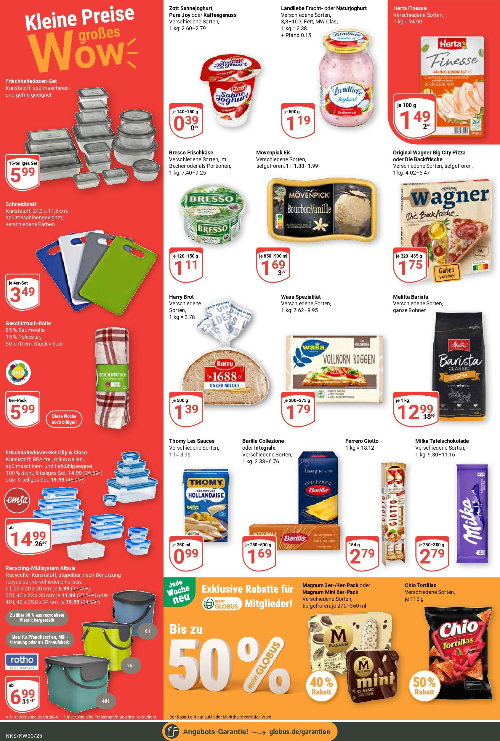 Globus prospekt Neunkirchen	 (ab 11.08.2025) » Angebote online | Seite: 2 | Produkte: Barilla, Eis, Frischkase, Hahnchenbrust