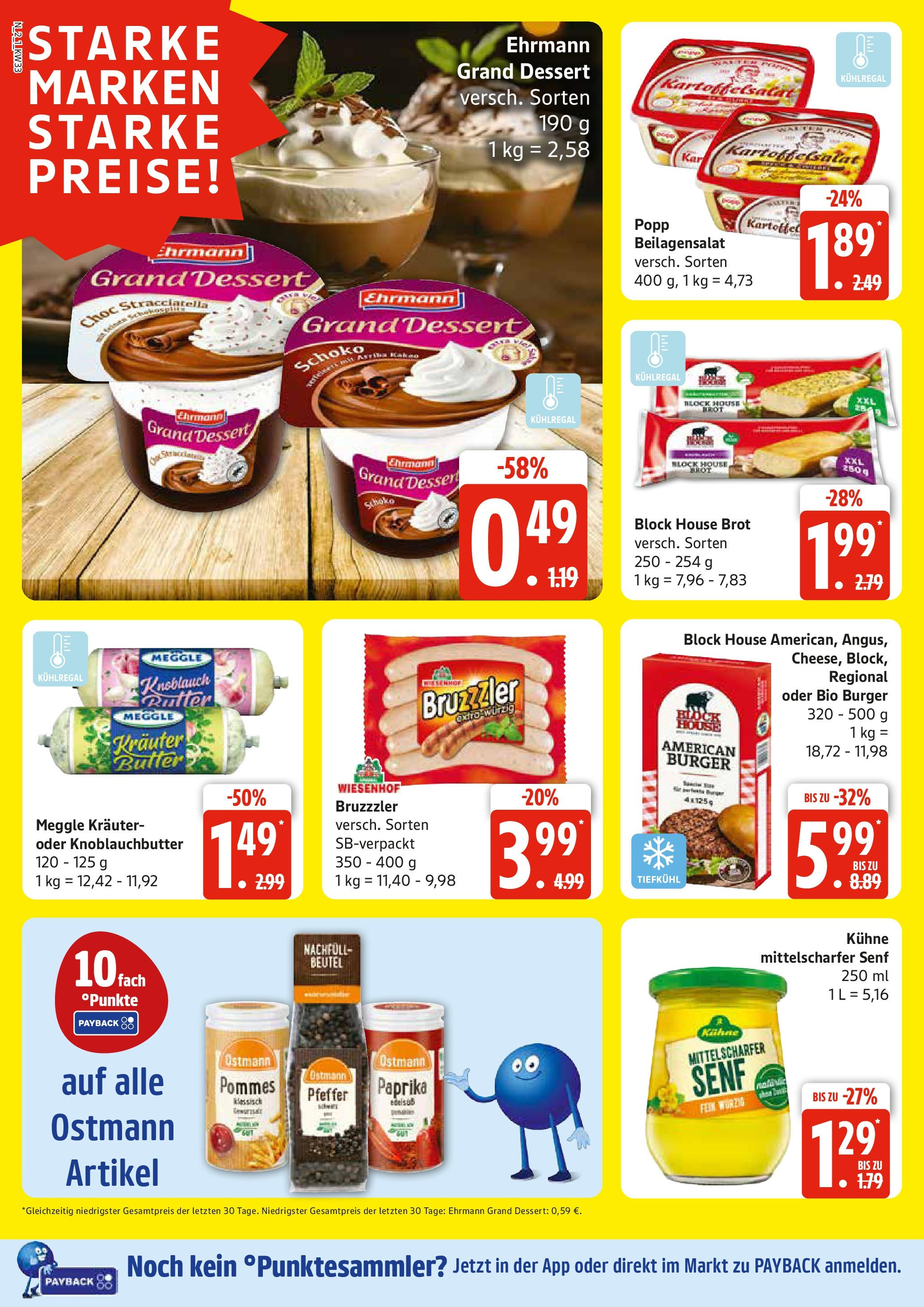 Edeka prospekt Rostock (ab 11.08.2025) » Angebote Online | Seite: 2 | Produkte: Gewürzsalz, Pommes, Knoblauch, Brot Edeka prospekt Rostock (ab 11.08.2025) » Angebote Online | Seite: 2 | Produkte: Gewürzsalz, Pommes, Knoblauch, Brot