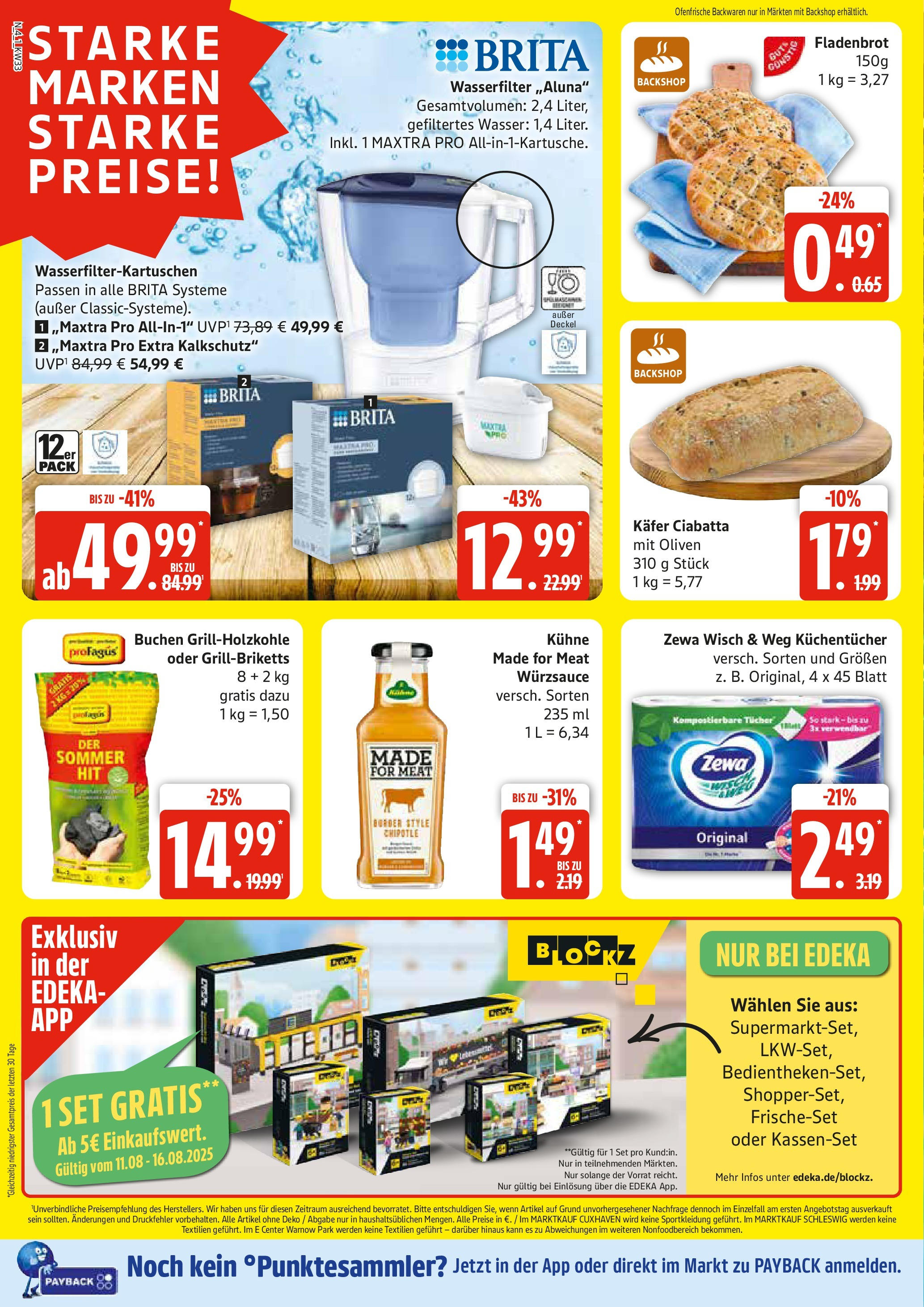 Edeka prospekt Rostock (ab 11.08.2025) » Angebote Online | Seite: 4 | Produkte: Zewa, Ofenfrische, Wasser Edeka prospekt Rostock (ab 11.08.2025) » Angebote Online | Seite: 4 | Produkte: Zewa, Ofenfrische, Wasser