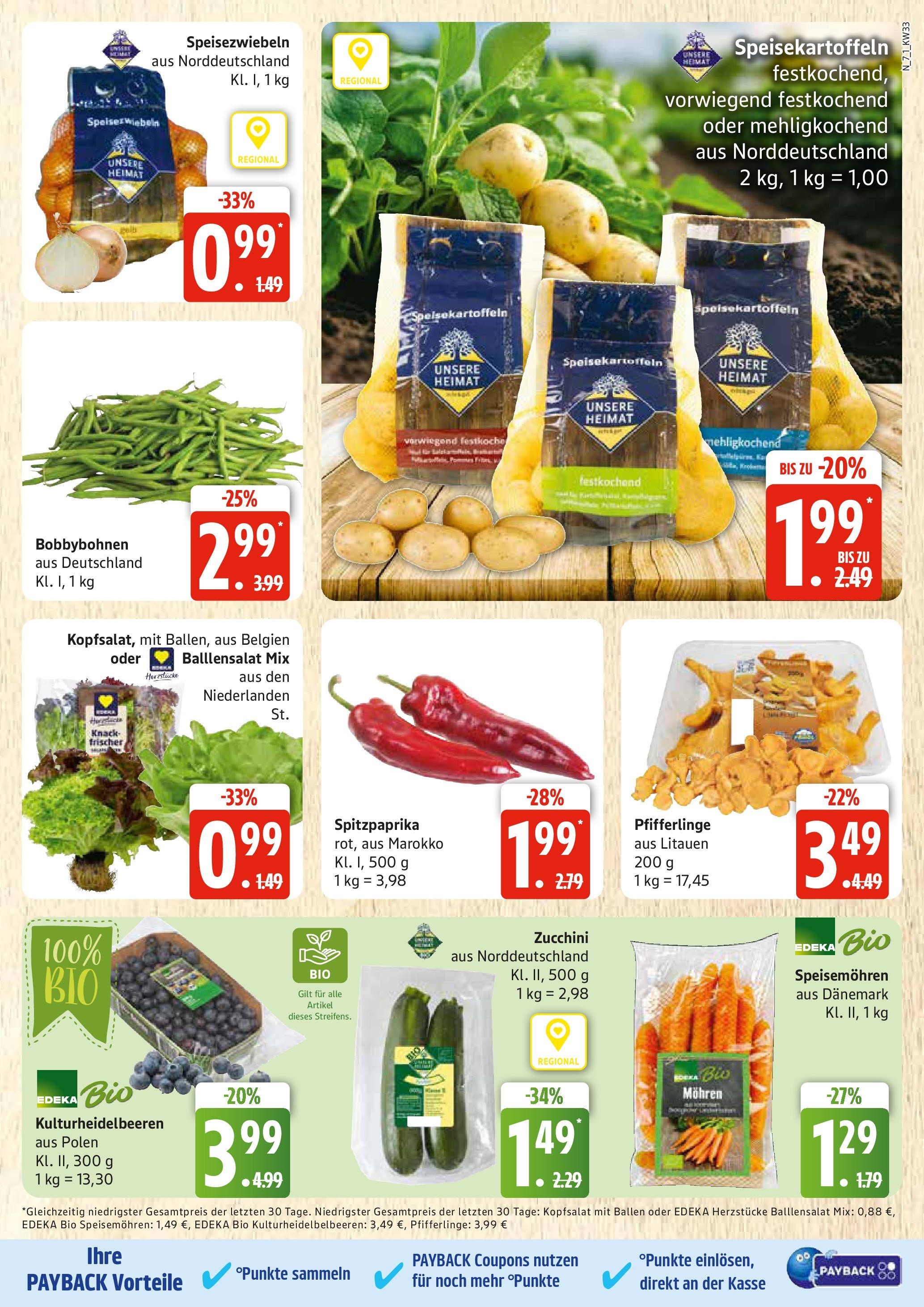 Edeka prospekt Rostock (ab 11.08.2025) » Angebote Online | Seite: 7 | Produkte: Mohren, Pfifferlinge, Zucchini Edeka prospekt Rostock (ab 11.08.2025) » Angebote Online | Seite: 7 | Produkte: Mohren, Pfifferlinge, Zucchini