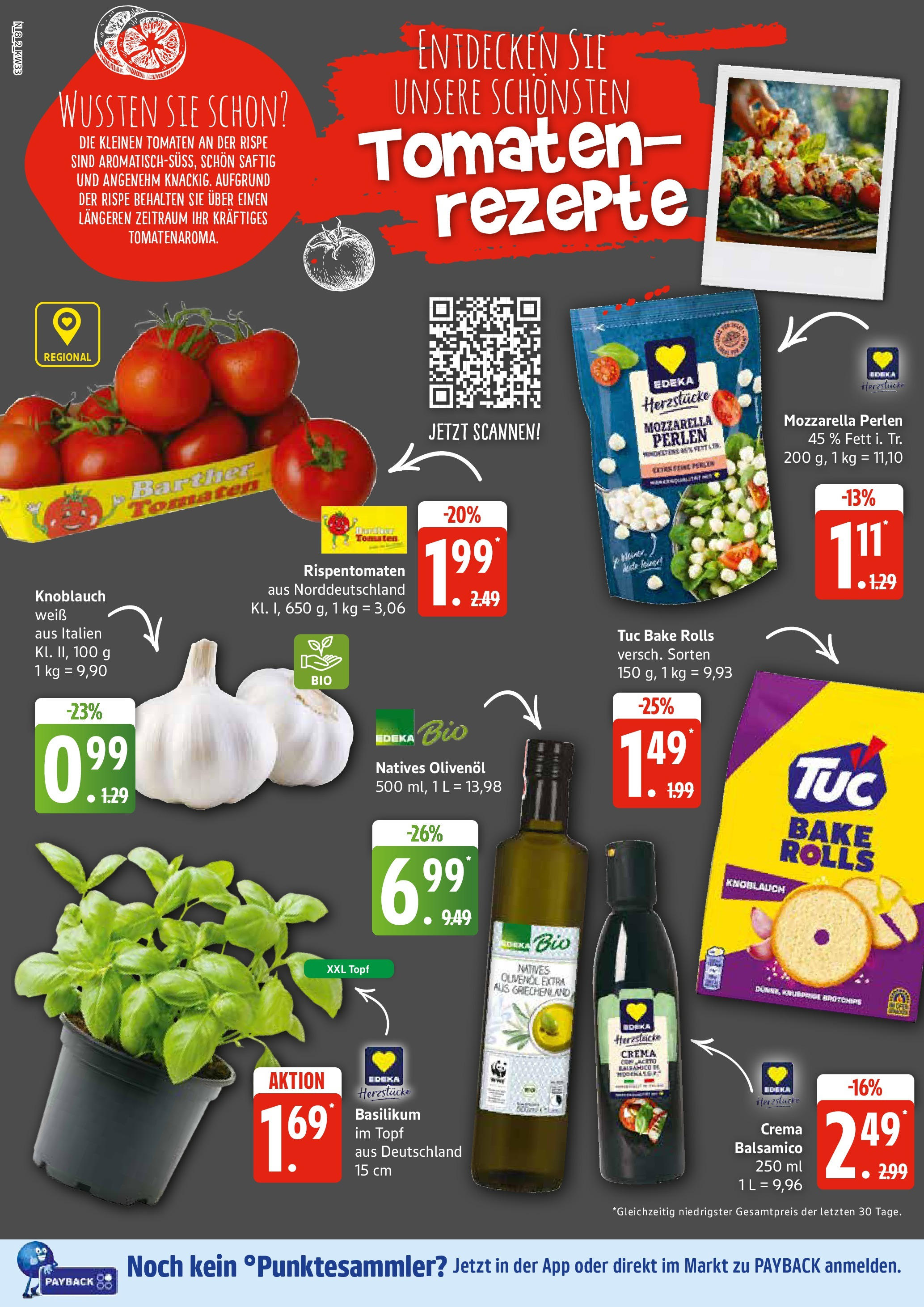 Edeka prospekt Rostock (ab 11.08.2025) » Angebote Online | Seite: 8 | Produkte: Balsamico, Mozzarella, Olivenol, Knoblauch Edeka prospekt Rostock (ab 11.08.2025) » Angebote Online | Seite: 8 | Produkte: Balsamico, Mozzarella, Olivenol, Knoblauch
