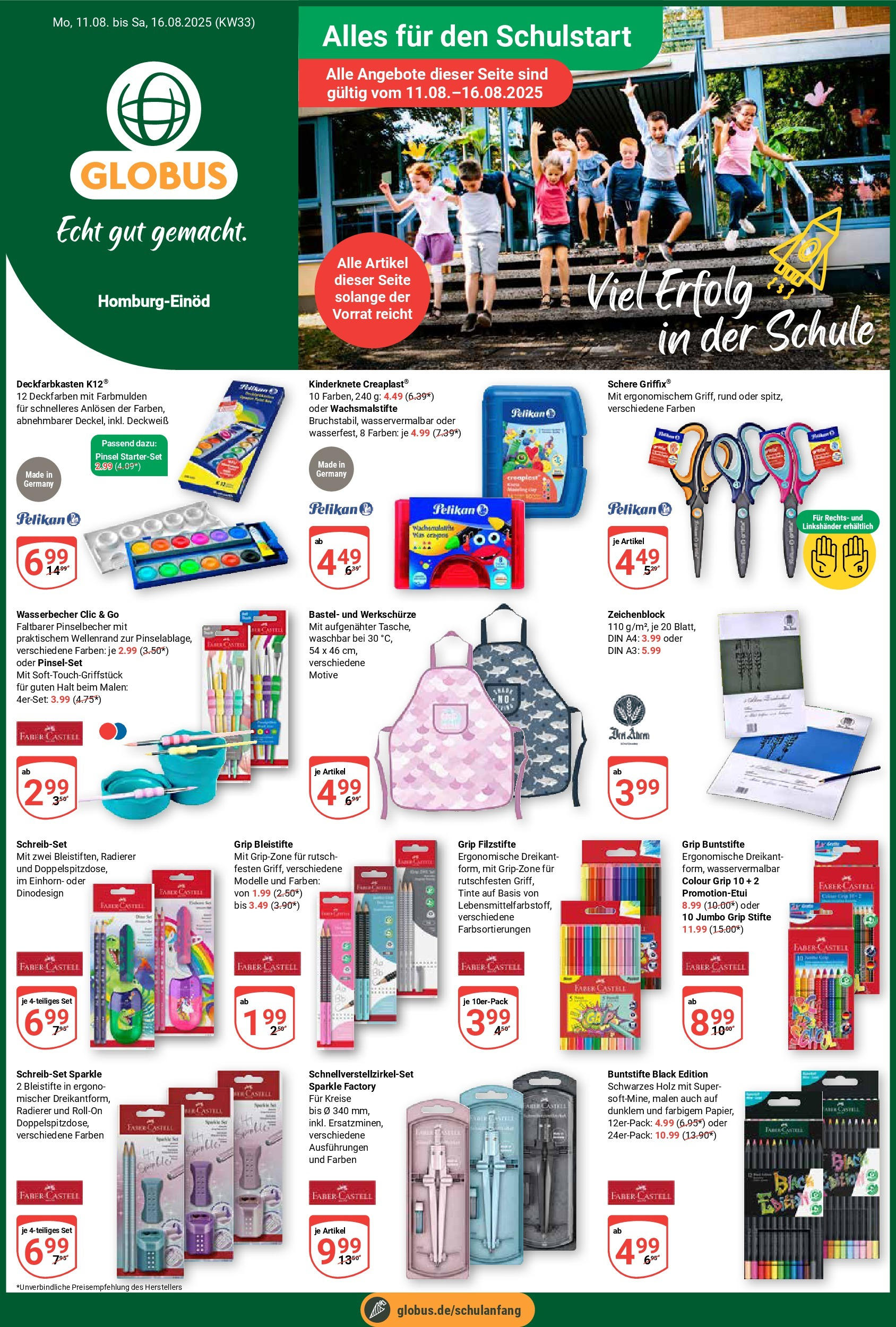 Globus prospekt Homburg-Einöd (ab 11.08.2025) » Angebote ab Montag | Seite: 1 | Produkte: Pinsel Globus prospekt Homburg-Einöd (ab 11.08.2025) » Angebote online | Seite: 1 | Produkte: Pinsel