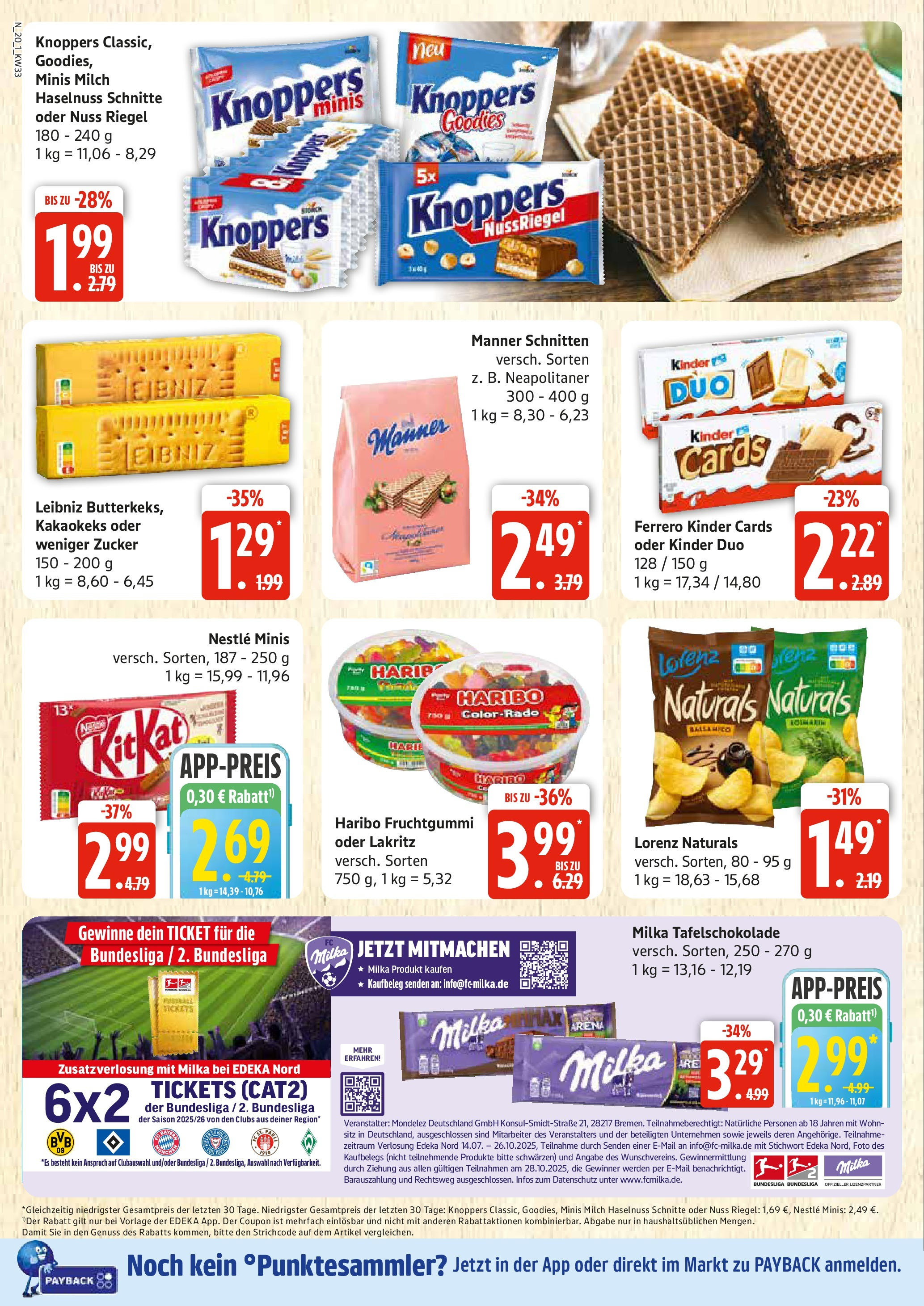 Edeka prospekt Rostock (ab 11.08.2025) » Angebote Online | Seite: 20 | Produkte: Haribo, Balsamico, Milka, Knoppers Edeka prospekt Rostock (ab 11.08.2025) » Angebote Online | Seite: 20 | Produkte: Haribo, Balsamico, Milka, Knoppers