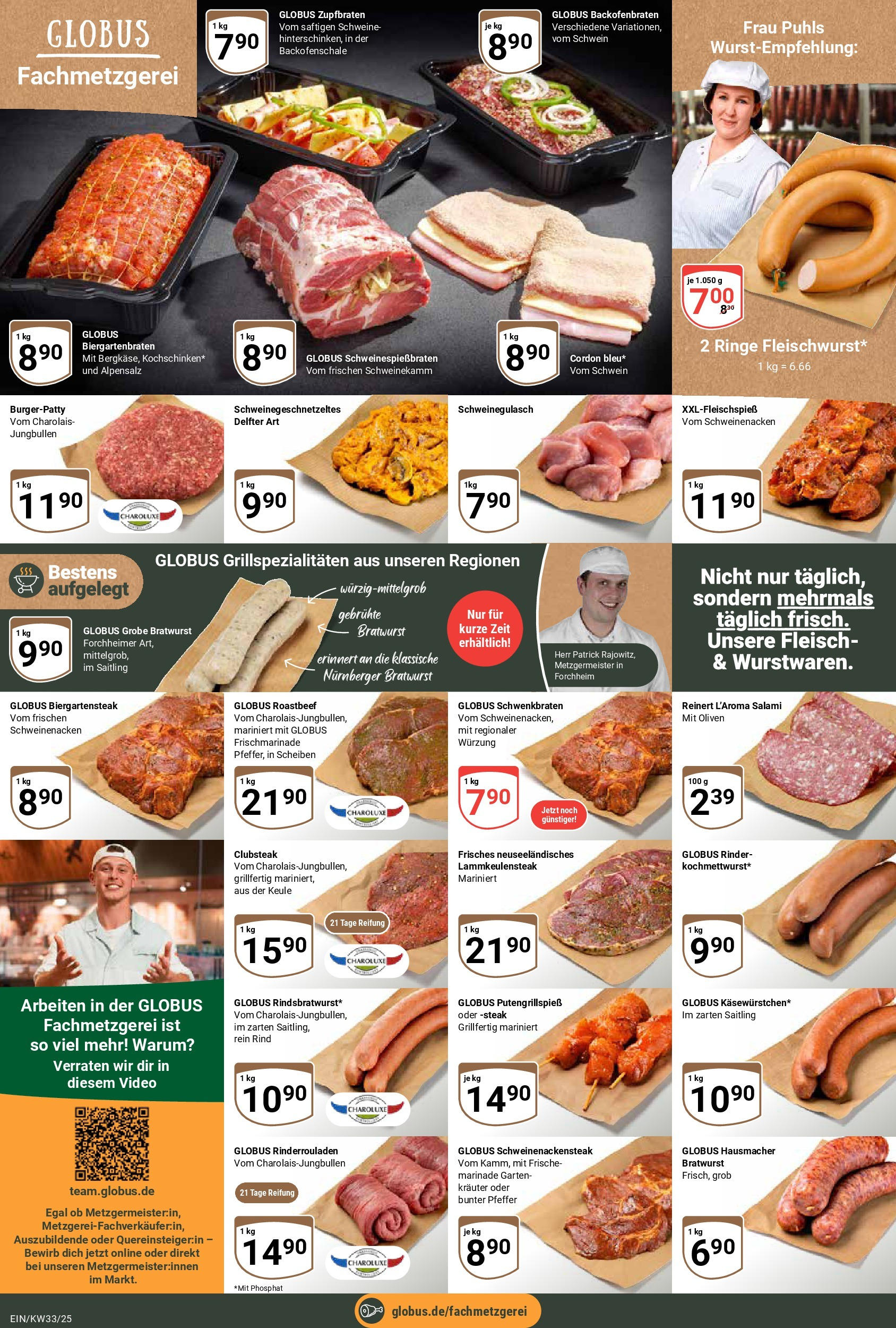 Globus prospekt Homburg-Einöd (ab 11.08.2025) » Angebote ab Montag | Seite: 12 | Produkte: Rinderrouladen, Salami, Steak, Fleisch Globus prospekt Homburg-Einöd (ab 11.08.2025) » Angebote online | Seite: 12 | Produkte: Rinderrouladen, Salami, Steak, Fleisch