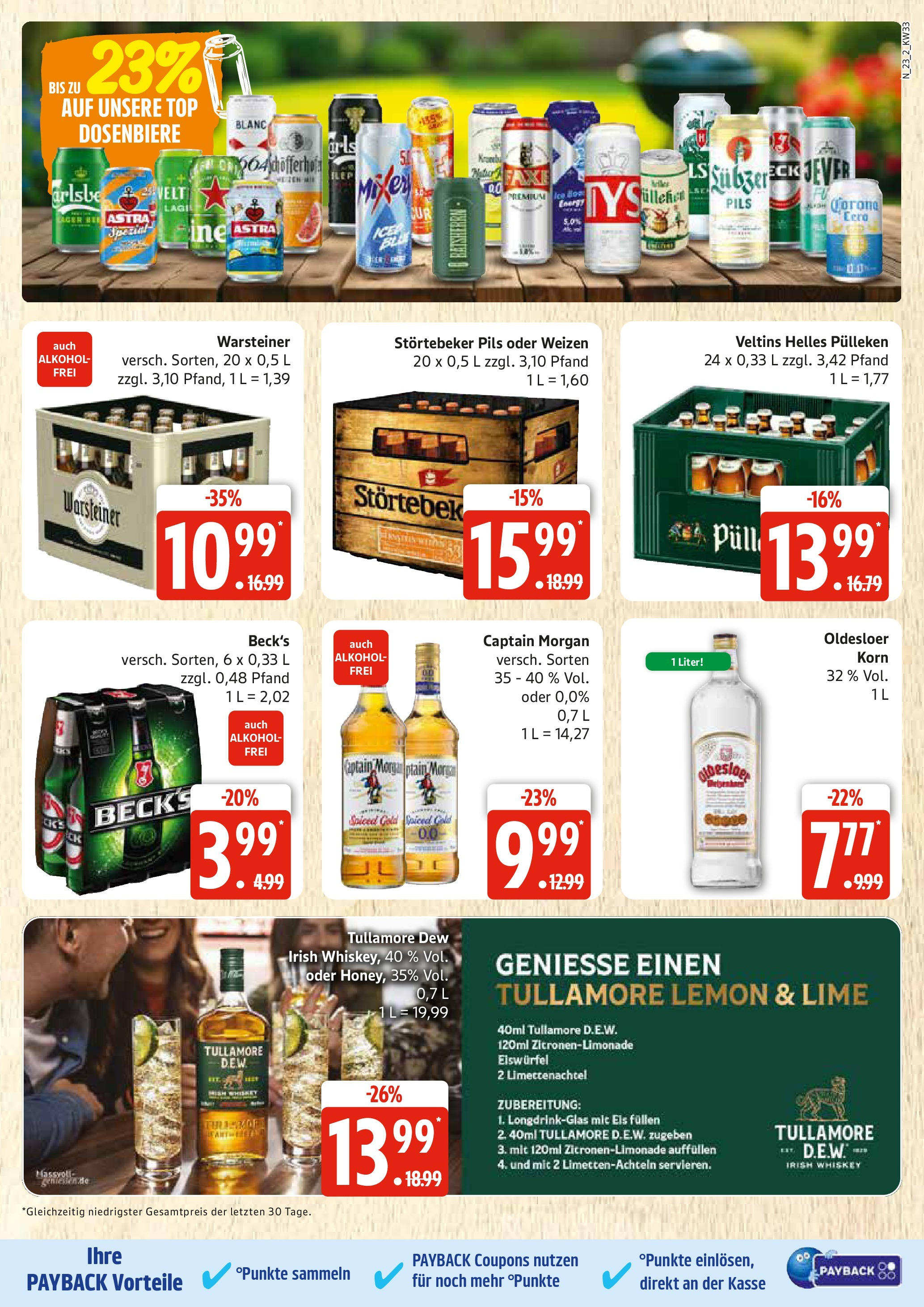Edeka prospekt Rostock (ab 11.08.2025) » Angebote Online | Seite: 23 | Produkte: Energy, Warsteiner, Jever, Captain morgan Edeka prospekt Rostock (ab 11.08.2025) » Angebote Online | Seite: 23 | Produkte: Energy, Warsteiner, Jever, Captain morgan