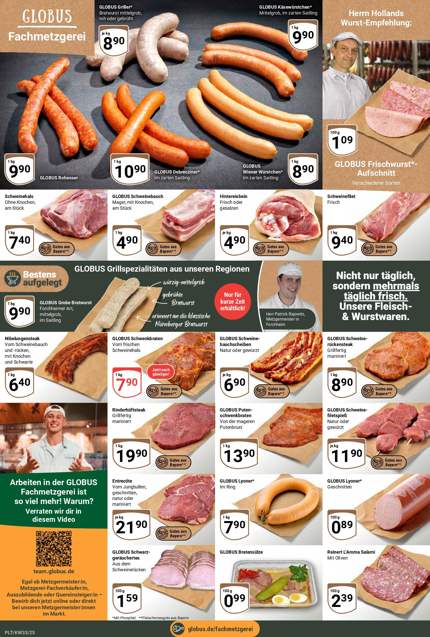 Globus prospekt Plattling (ab 11.08.2025) » Angebote ab Montag | Seite: 6 | Produkte: Schweinebauch, Entrecote, Schweinefilet, Video Globus prospekt Plattling (ab 11.08.2025) » Angebote online | Seite: 6 | Produkte: Schweinebauch, Entrecote, Schweinefilet, Video