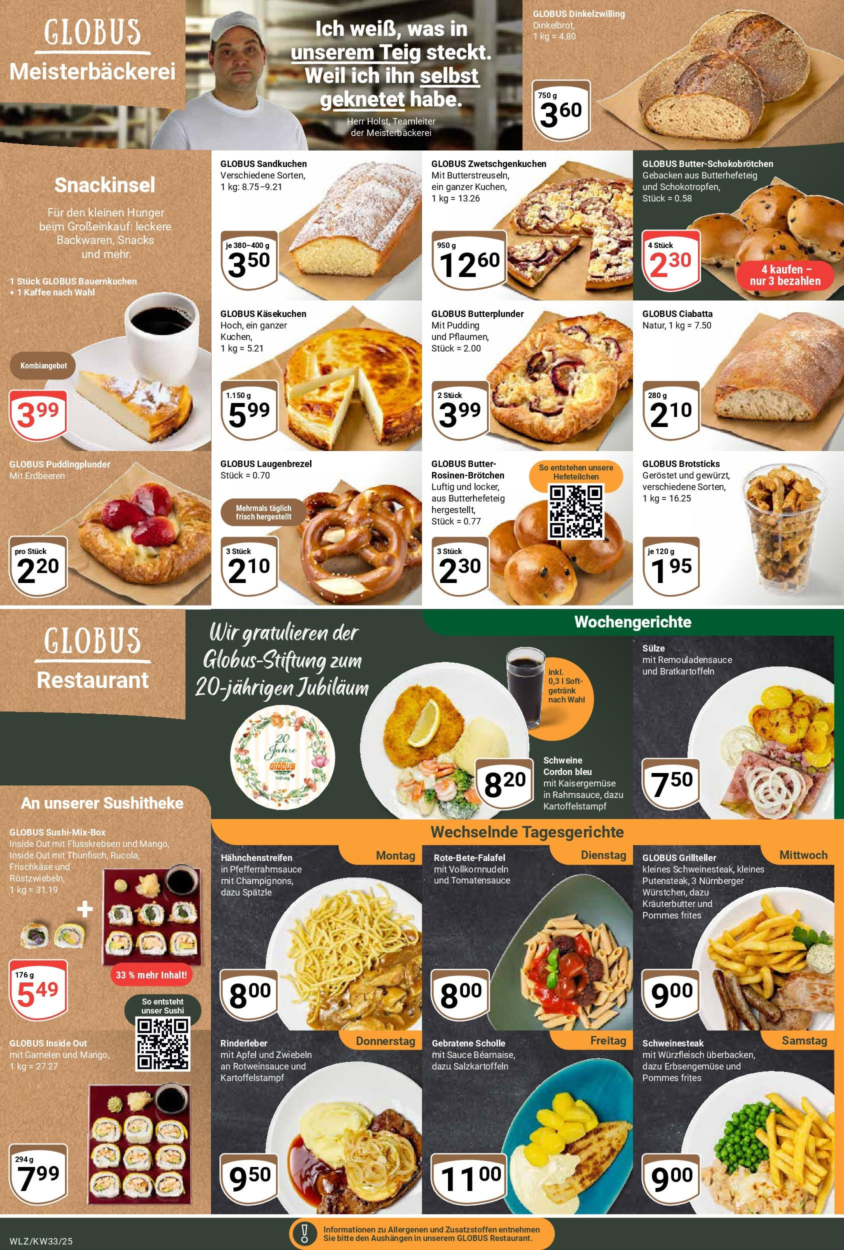 Globus prospekt Weischlitz	 (ab 11.08.2025) » Angebote online | Seite: 7 | Produkte: Pommes, Kräuterbutter, Garnelen, Zwiebeln