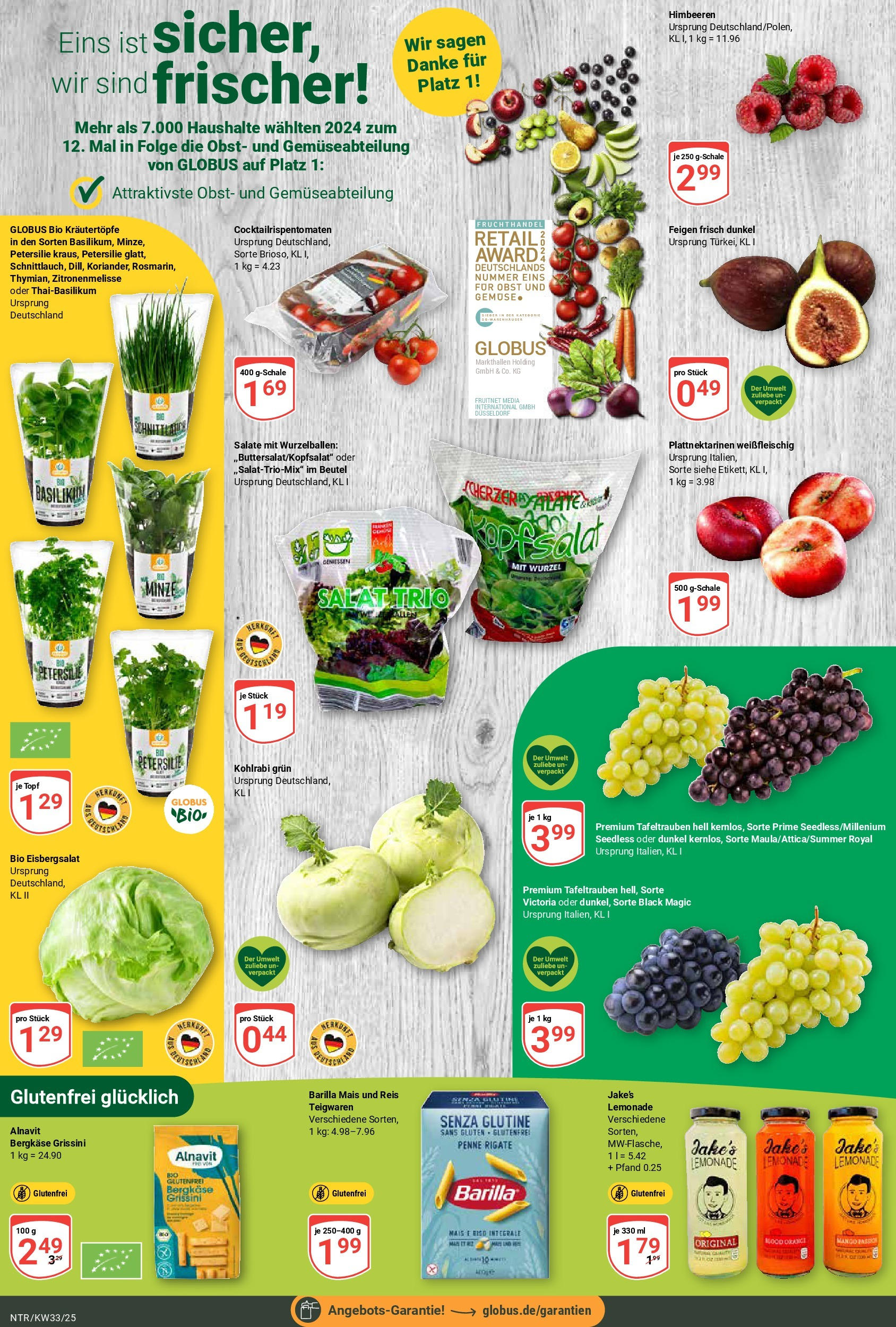 Globus prospekt Neutraubling	 (ab 11.08.2025) » Angebote online | Seite: 4 | Produkte: Kohlrabi, Eisbergsalat, Obst, Mango