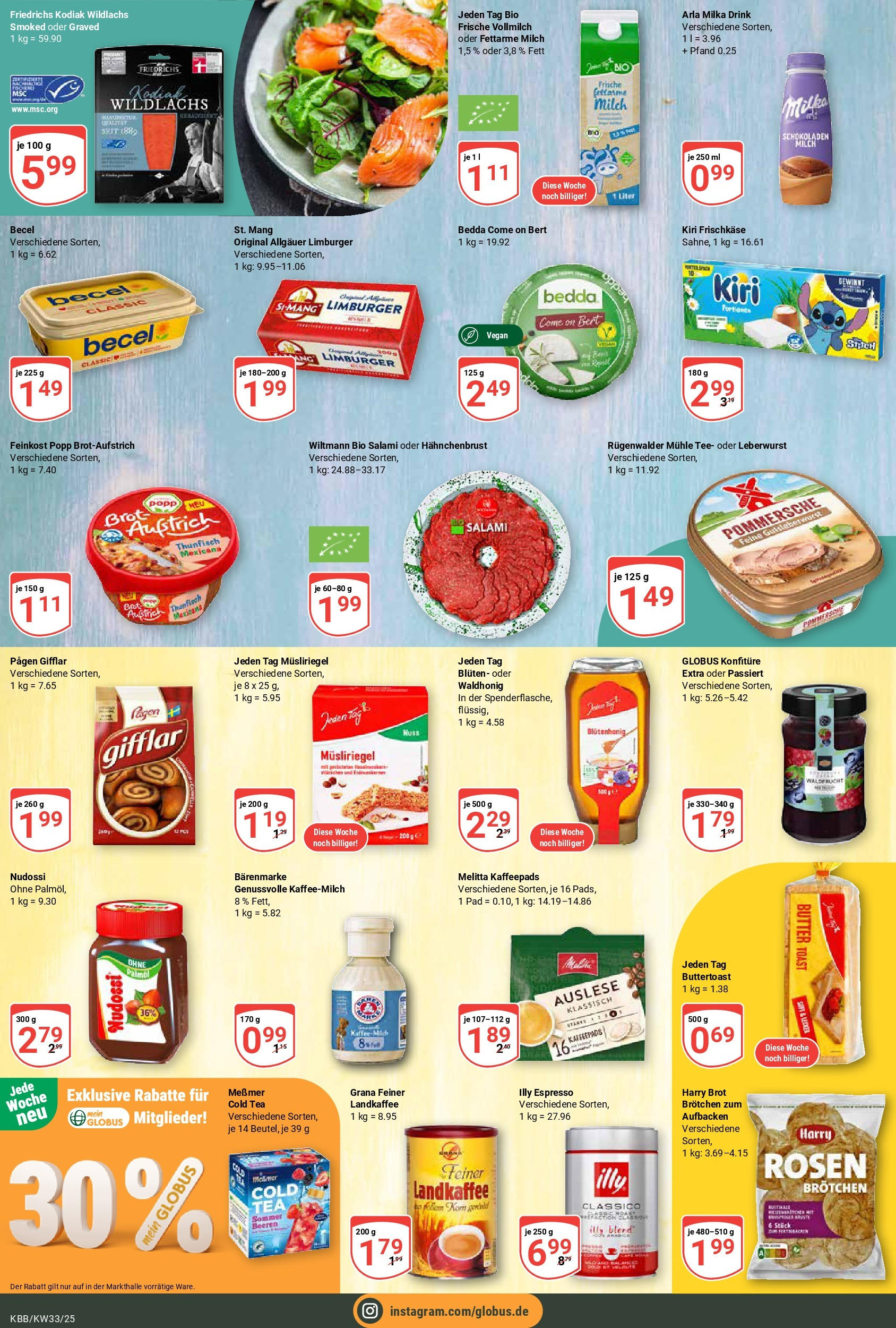Globus prospekt Koblenz-Bubenheim	 (ab 11.08.2025) » Angebote online | Seite: 15 | Produkte: Kaffeepads, Thunfisch, Milka, Frischkase
