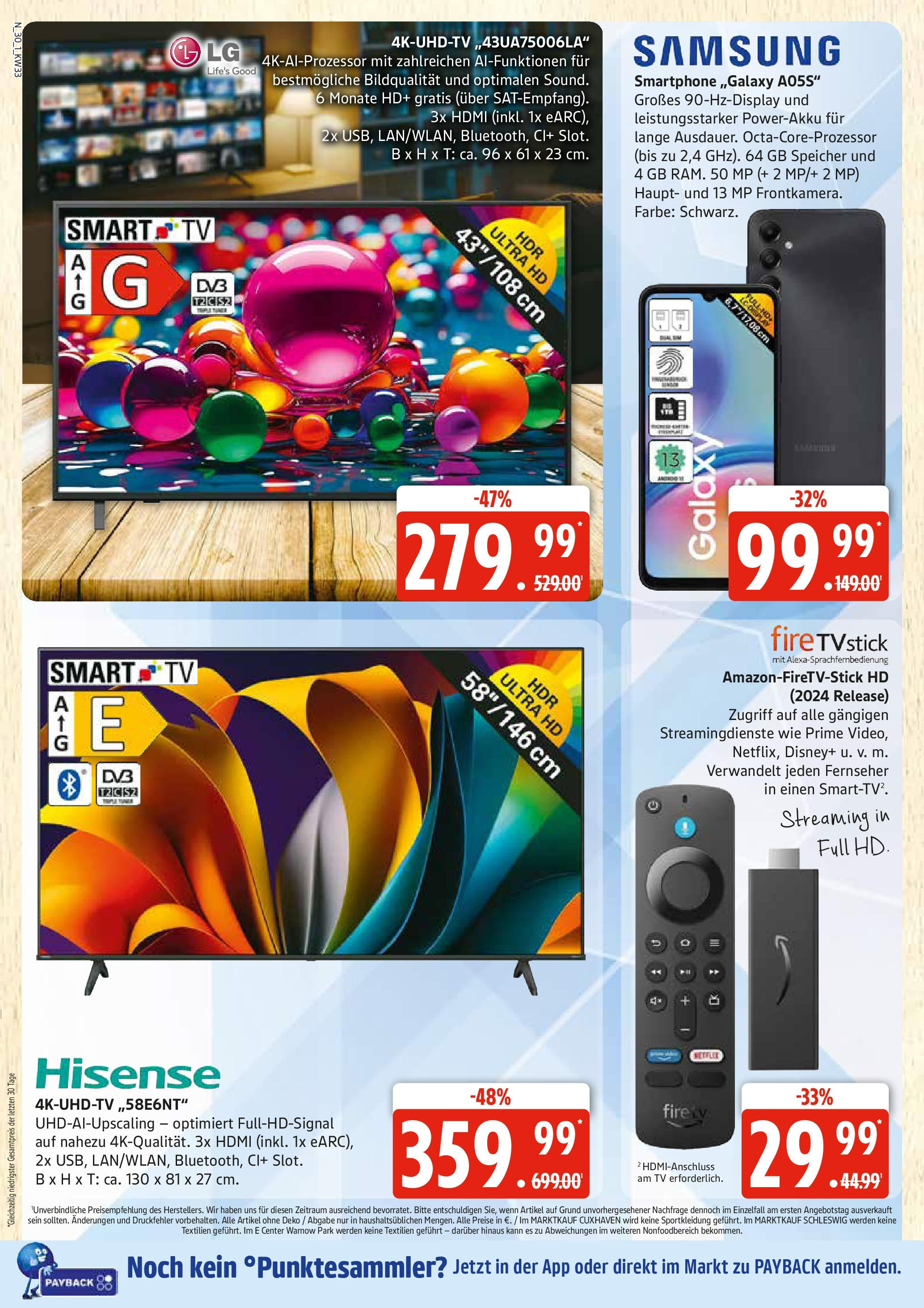 Edeka prospekt Rostock (ab 11.08.2025) » Angebote Online | Seite: 30 | Produkte: LG, Toner, Smartphone, Fernseher Edeka prospekt Rostock (ab 11.08.2025) » Angebote Online | Seite: 30 | Produkte: LG, Toner, Smartphone, Fernseher