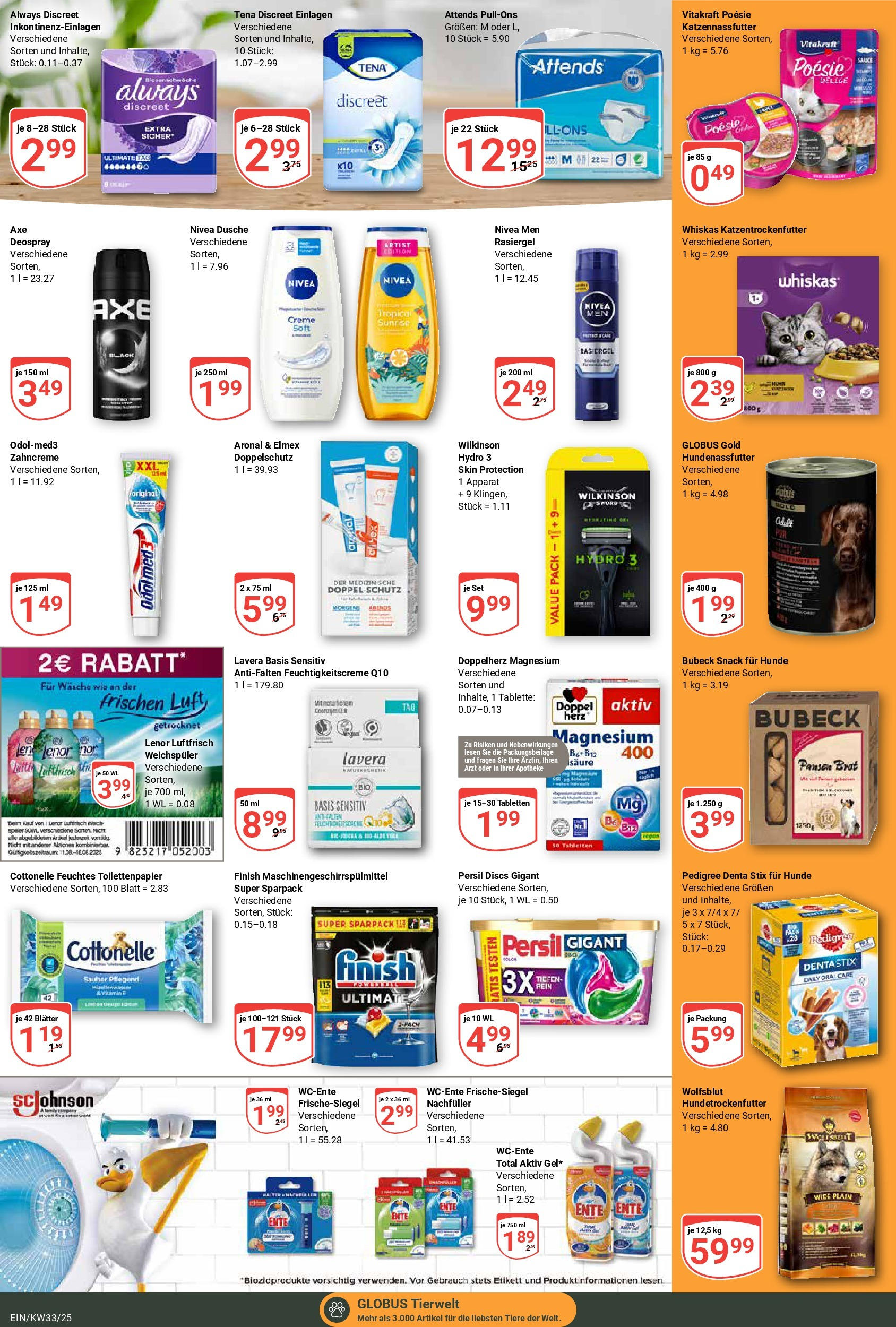 Globus prospekt Homburg-Einöd (ab 11.08.2025) » Angebote ab Montag | Seite: 20 | Produkte: Dusche, Finish, Creme, Ente Globus prospekt Homburg-Einöd (ab 11.08.2025) » Angebote online | Seite: 20 | Produkte: Dusche, Finish, Creme, Ente