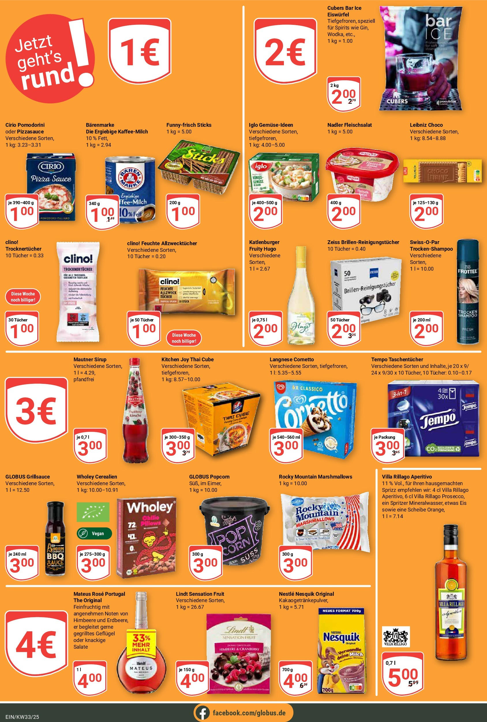 Globus prospekt Homburg-Einöd (ab 11.08.2025) » Angebote ab Montag | Seite: 22 | Produkte: Nesquik, Pizza, Lindt, Eis Globus prospekt Homburg-Einöd (ab 11.08.2025) » Angebote online | Seite: 22 | Produkte: Nesquik, Pizza, Lindt, Eis
