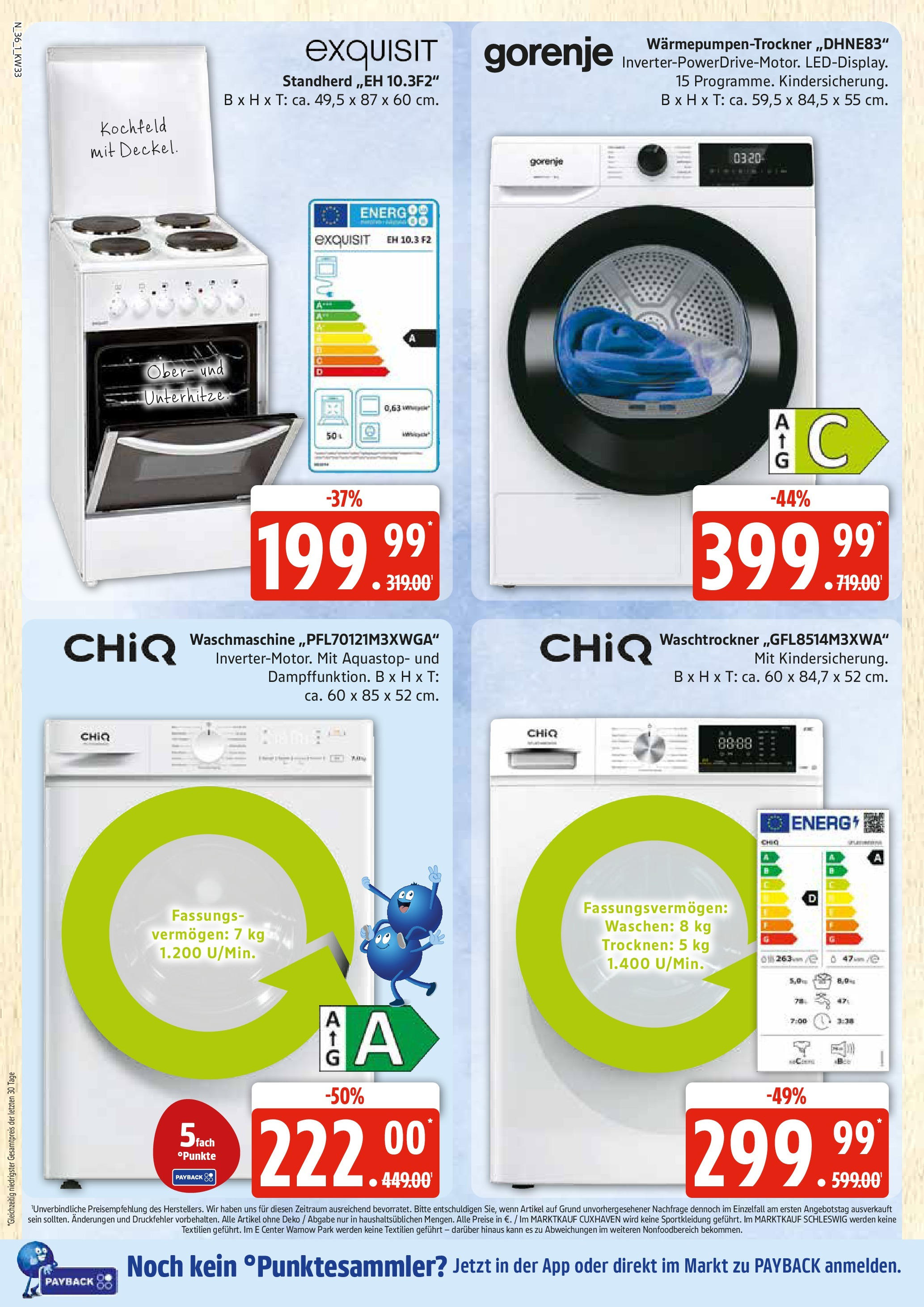 Edeka prospekt Rostock (ab 11.08.2025) » Angebote Online | Seite: 36 | Produkte: Gorenje, Energy, Kochfeld, Waschtrockner Edeka prospekt Rostock (ab 11.08.2025) » Angebote Online | Seite: 36 | Produkte: Gorenje, Energy, Kochfeld, Waschtrockner
