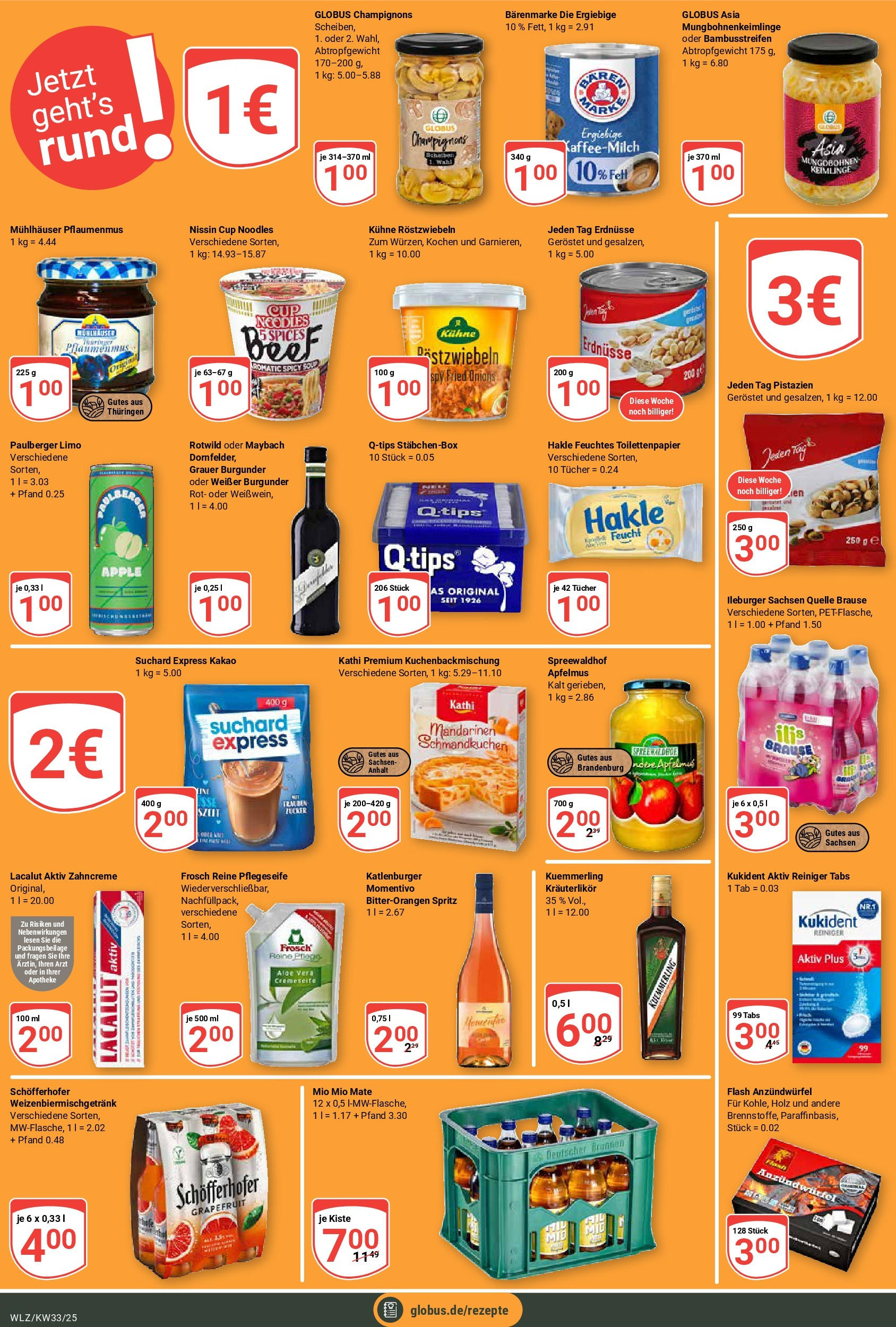 Globus prospekt Weischlitz	 (ab 11.08.2025) » Angebote online | Seite: 20 | Produkte: Pistazien, Apple, Zucker, Feuchtes Toilettenpapier
