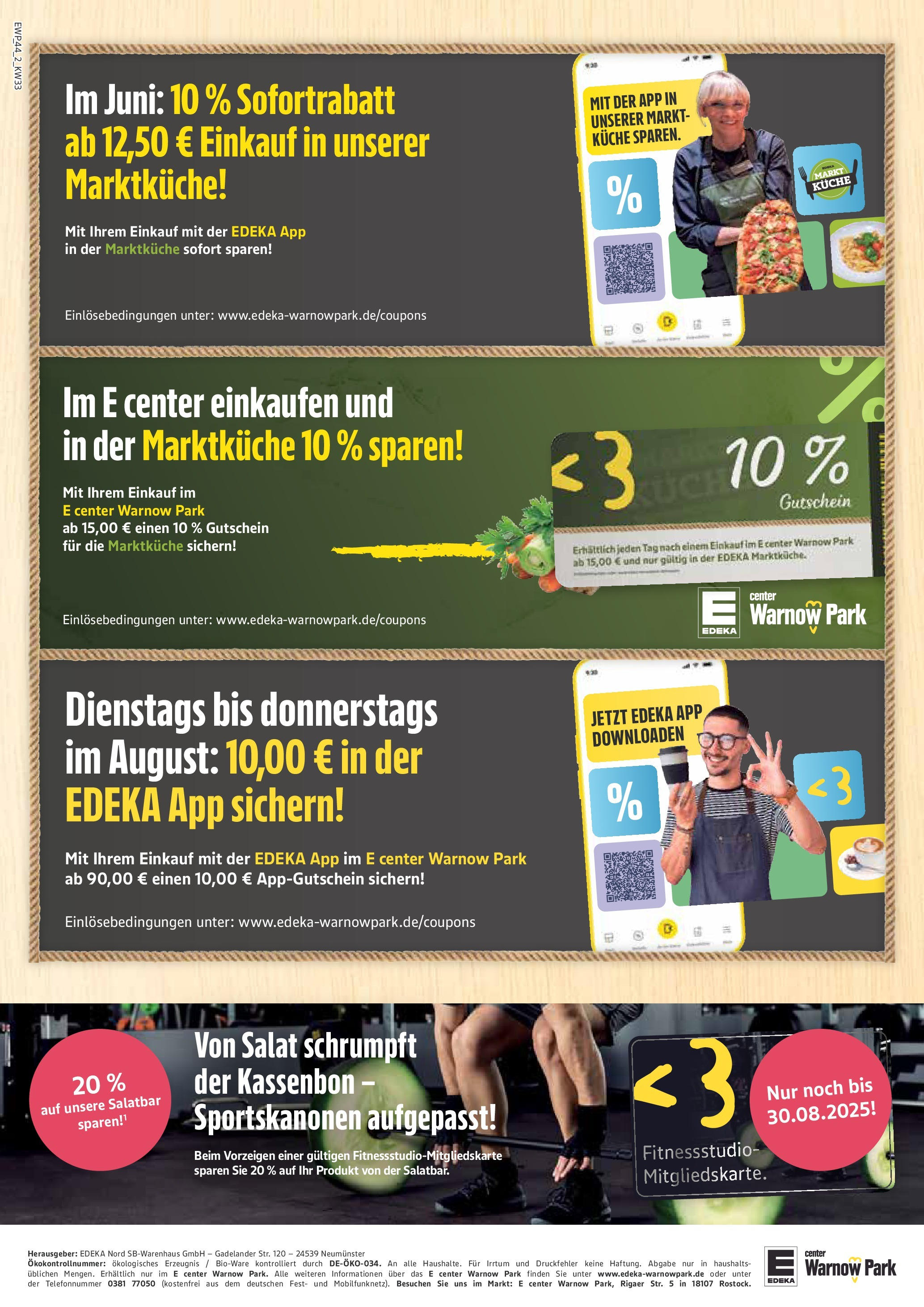 Edeka prospekt Rostock (ab 11.08.2025) » Angebote Online | Seite: 44 | Produkte: Küche, Salat Edeka prospekt Rostock (ab 11.08.2025) » Angebote Online | Seite: 44 | Produkte: Küche, Salat