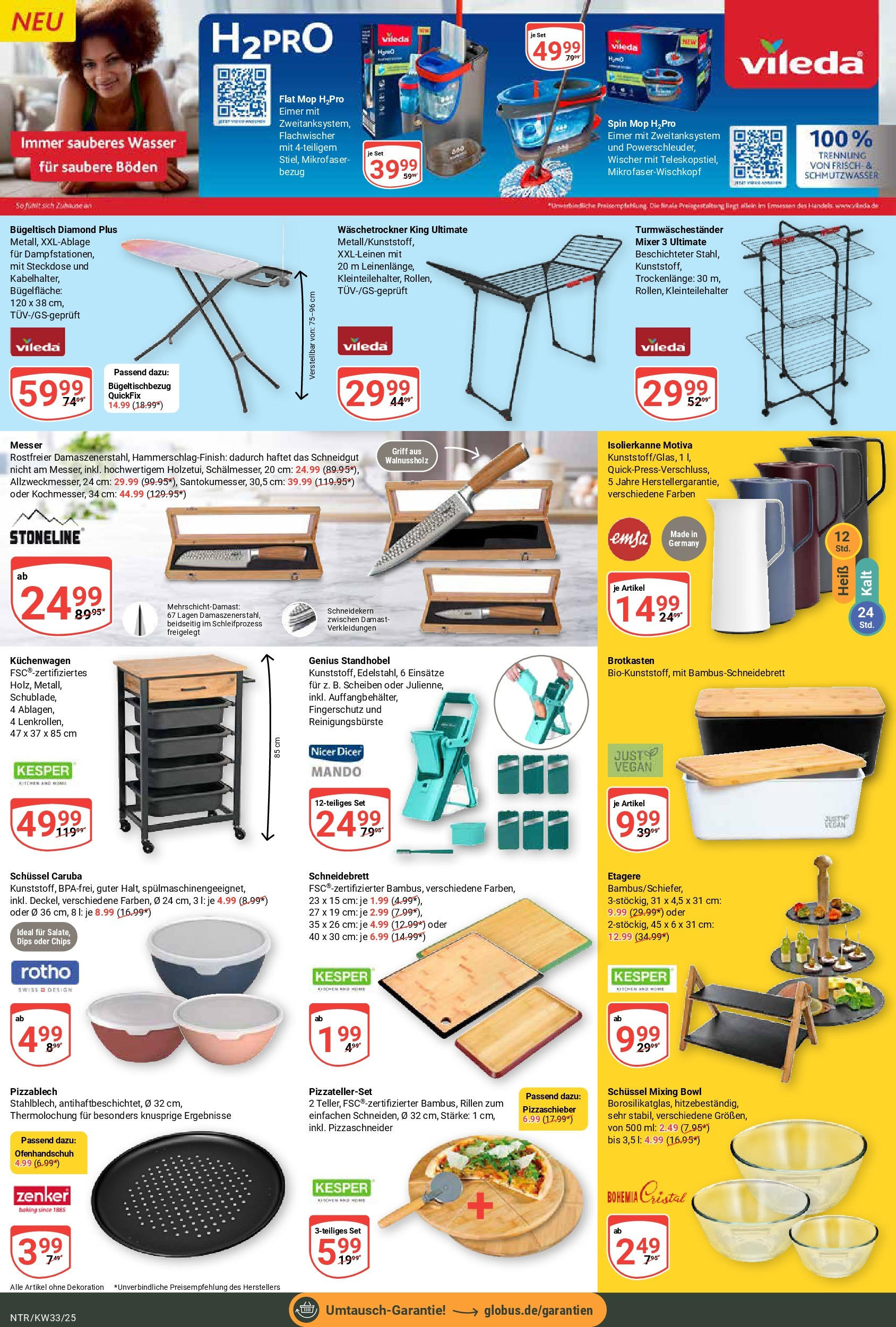 Globus prospekt Neutraubling	 (ab 11.08.2025) » Angebote online | Seite: 20 | Produkte: Mixer, Steckdose, Wasser, Chips