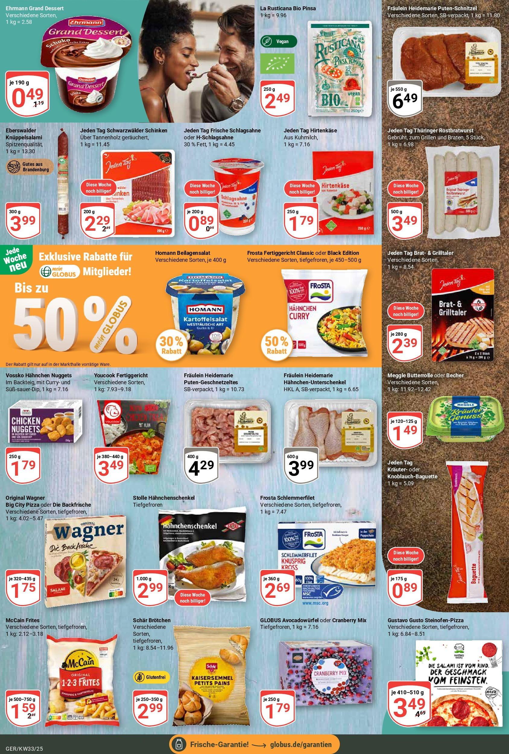 Globus prospekt Gera (ab 11.08.2025) » Angebote ab Montag | Seite: 8 | Produkte: Schlagsahne, McCain, Frosta, Putenschnitzel Globus prospekt Gera (ab 11.08.2025) » Angebote online | Seite: 8 | Produkte: Schlagsahne, McCain, Frosta, Putenschnitzel