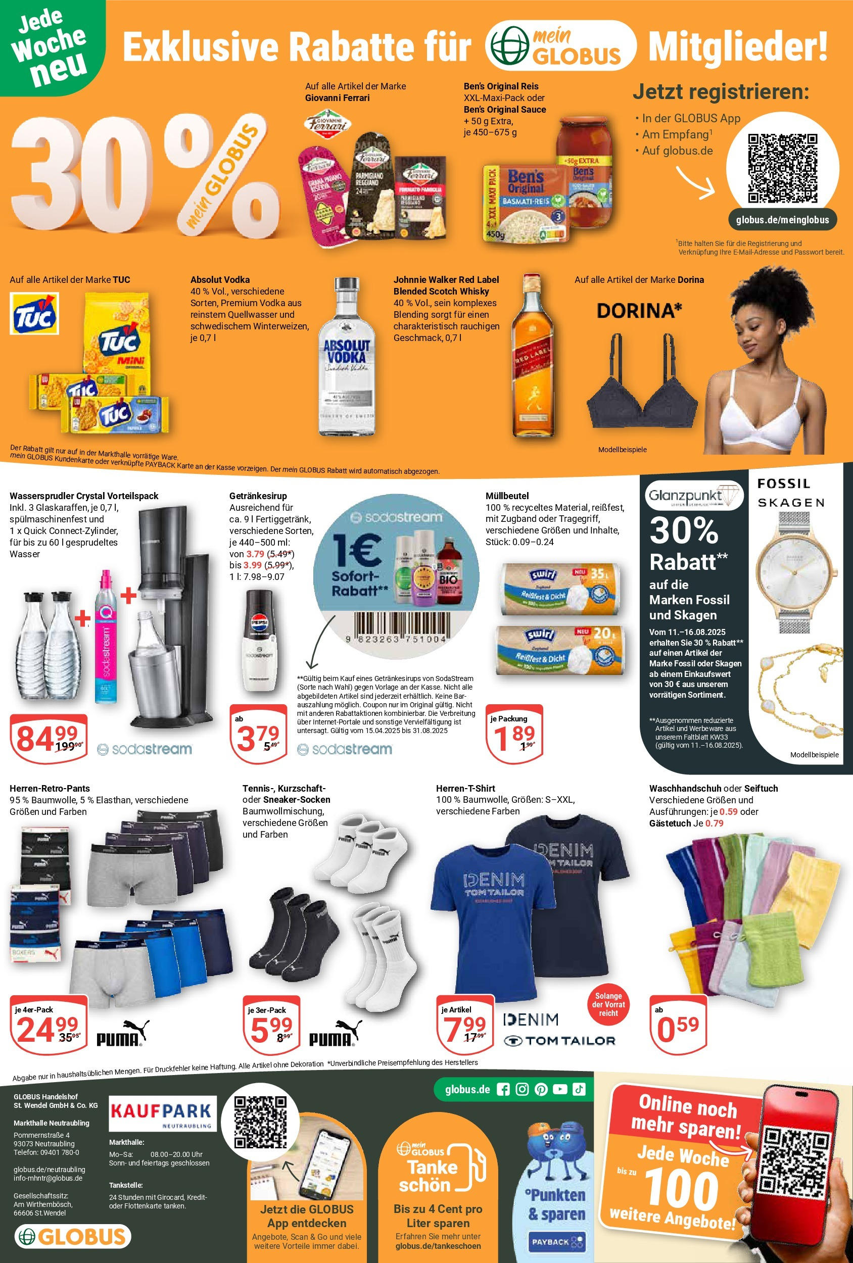 Globus prospekt Neutraubling	 (ab 11.08.2025) » Angebote online | Seite: 27 | Produkte: Whisky, Vodka, Reis, Johnnie walker