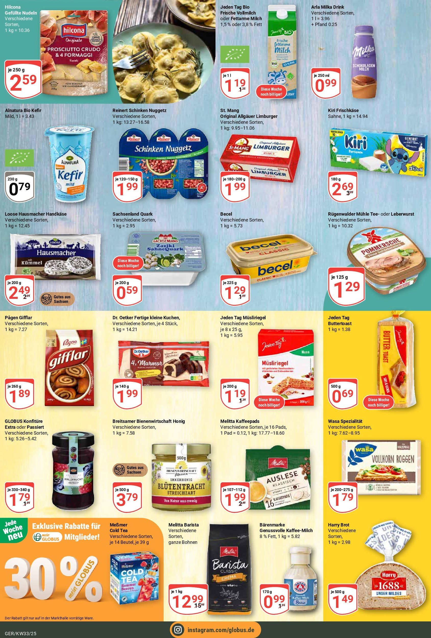 Globus prospekt Gera (ab 11.08.2025) » Angebote ab Montag | Seite: 9 | Produkte: Mühle, Milch, Butter, Frischkase Globus prospekt Gera (ab 11.08.2025) » Angebote online | Seite: 9 | Produkte: Mühle, Milch, Butter, Frischkase