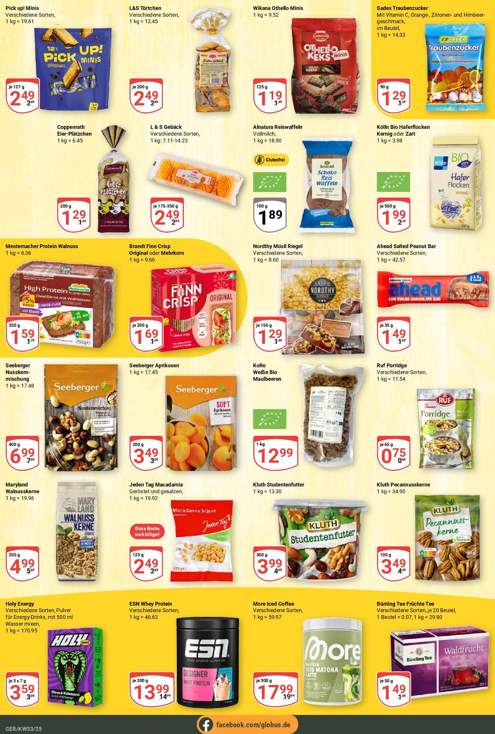 Globus prospekt Gera (ab 11.08.2025) » Angebote ab Montag | Seite: 14 | Produkte: Musli, Kolln, Energy, Nüsse Globus prospekt Gera (ab 11.08.2025) » Angebote online | Seite: 14 | Produkte: Musli, Kolln, Energy, Nüsse