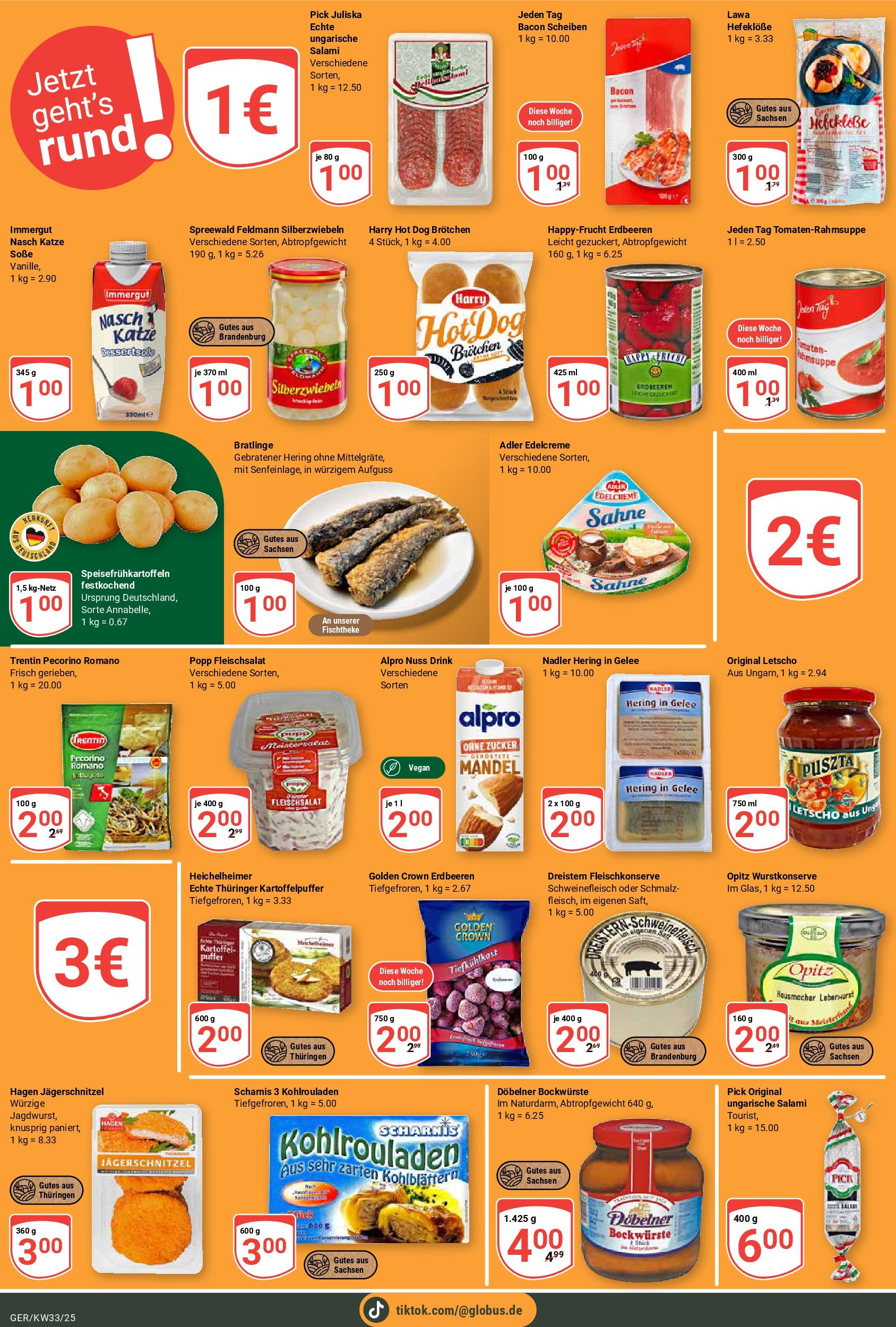 Globus prospekt Gera (ab 11.08.2025) » Angebote ab Montag | Seite: 21 | Produkte: Alpro, Salami, Schweinefleisch, Sahne Globus prospekt Gera (ab 11.08.2025) » Angebote online | Seite: 21 | Produkte: Alpro, Salami, Schweinefleisch, Sahne