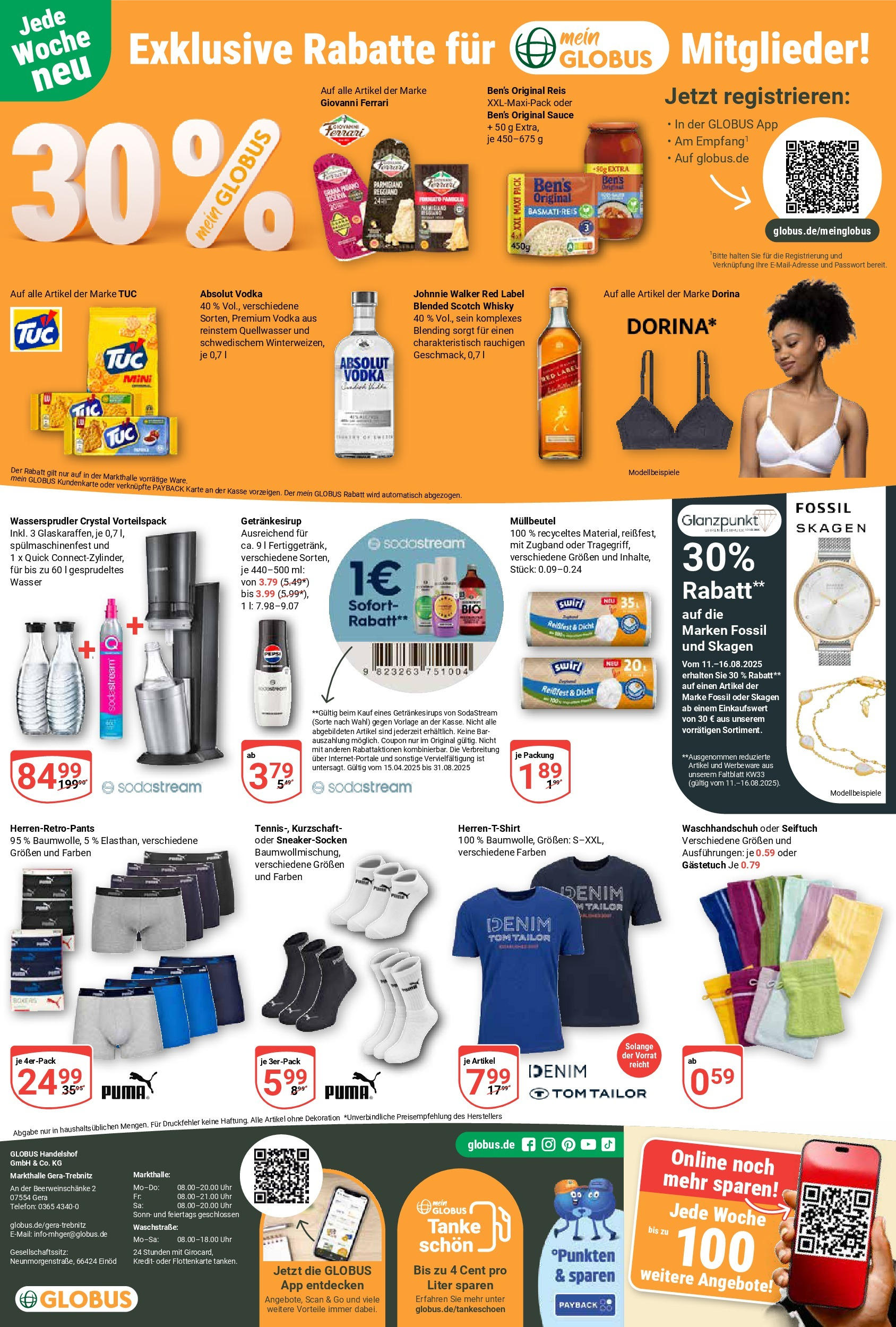Globus prospekt Gera (ab 11.08.2025) » Angebote ab Montag | Seite: 28 | Produkte: Whisky, Basmatireis, Reis, Telefon Globus prospekt Gera (ab 11.08.2025) » Angebote online | Seite: 28 | Produkte: Whisky, Basmatireis, Reis, Telefon