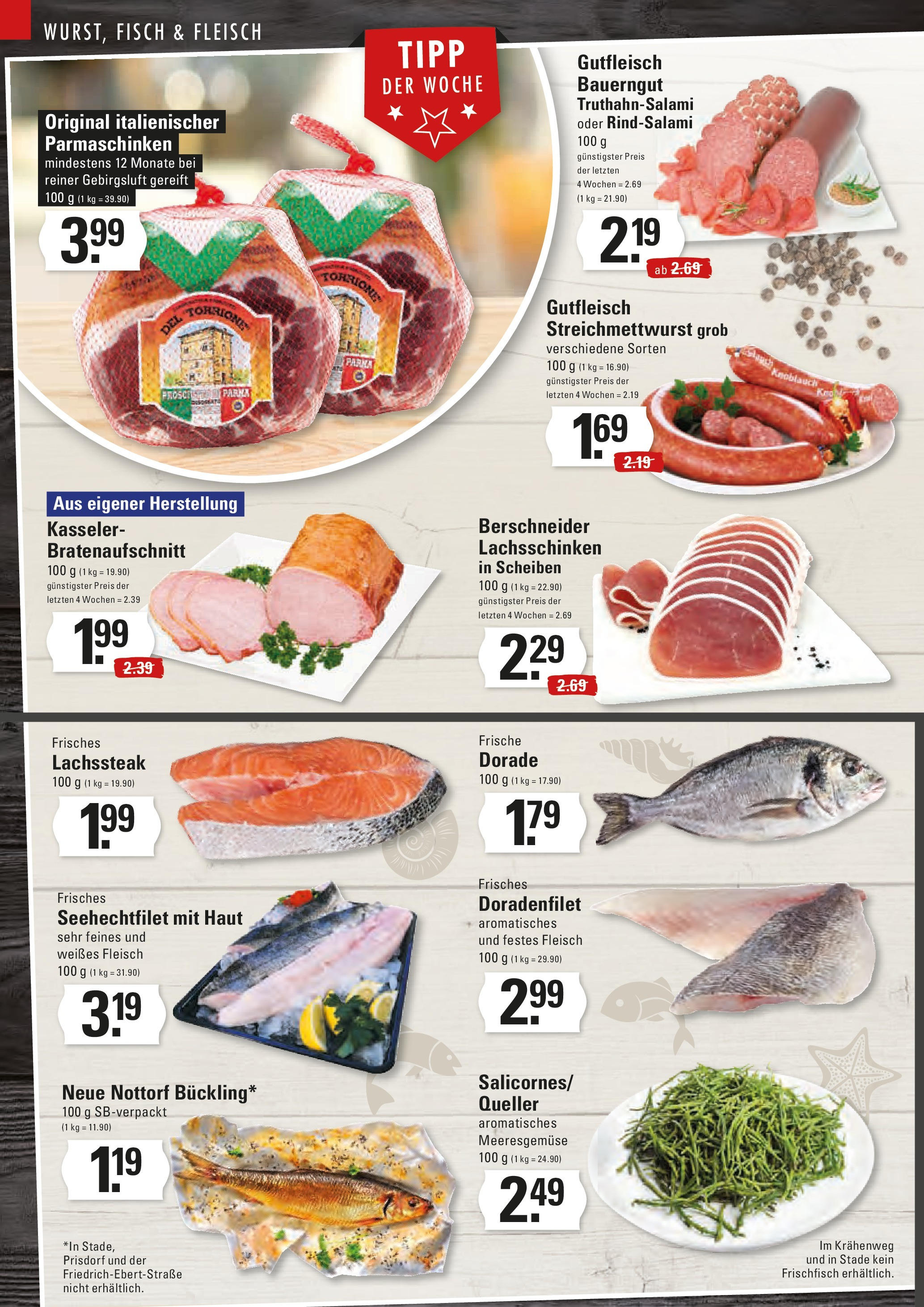 Edeka prospekt Stade	 (ab 11.08.2025) » Angebote Online | Seite: 4 | Produkte: Knoblauch, Bauerngut, Salami, Steak