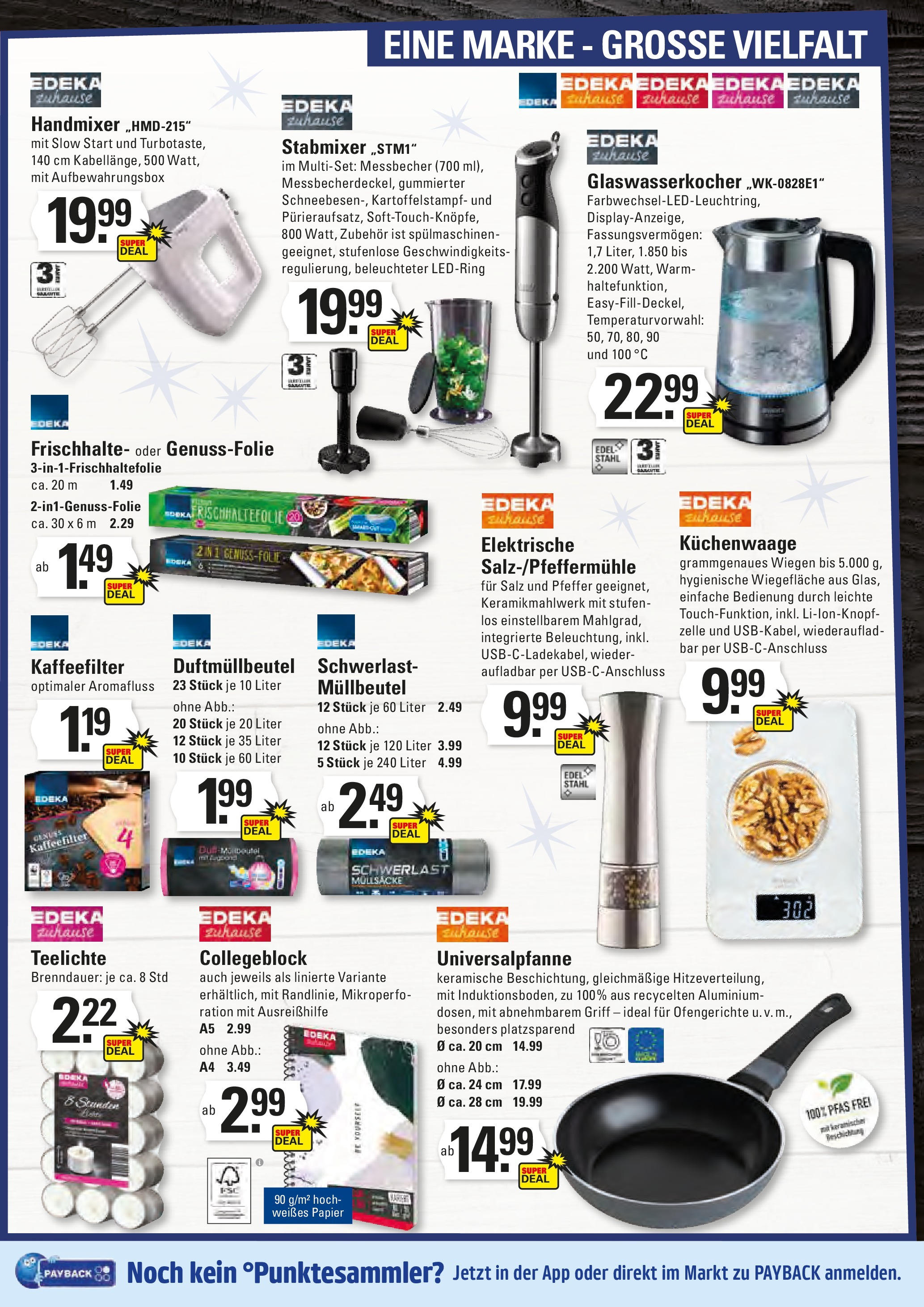Edeka prospekt Stade	 (ab 11.08.2025) » Angebote Online | Seite: 23 | Produkte: Mixer, Salz, Pfeffer, Notebook