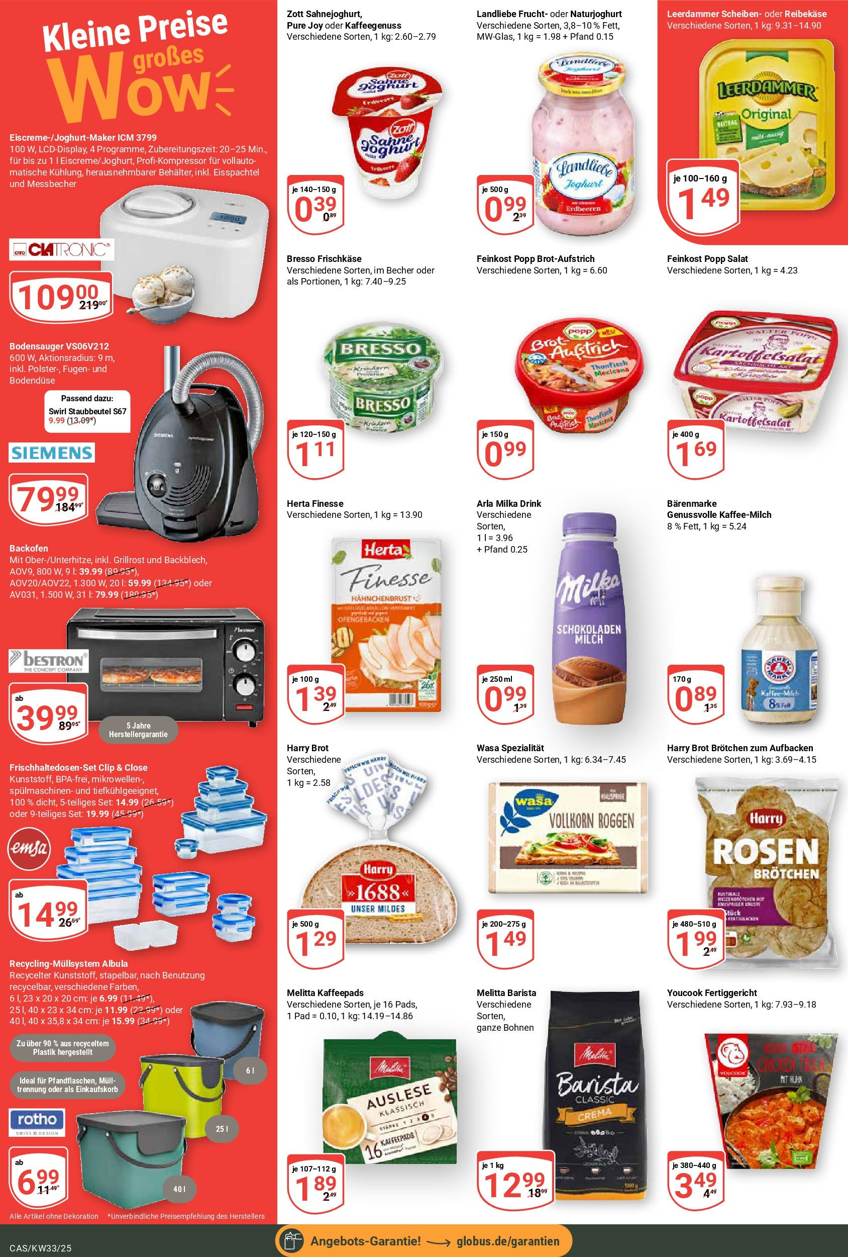 Globus prospekt Castrop-Rauxel	 (ab 11.08.2025) » Angebote online | Seite: 2 | Produkte: Bresso, Reibekase, Herta finesse, Frischkase