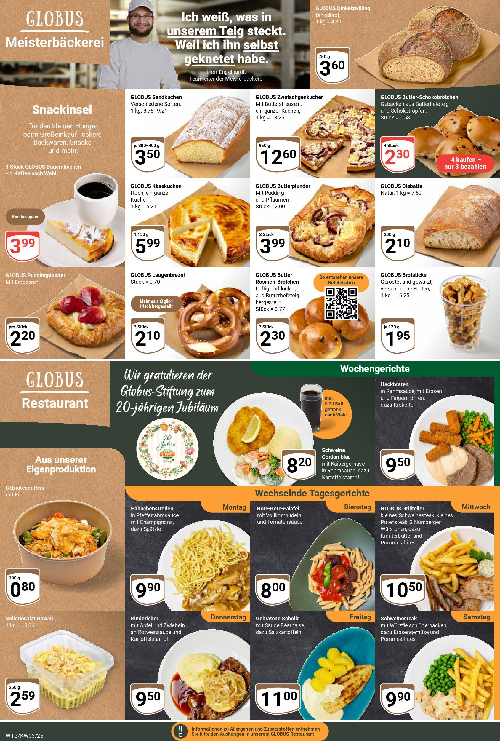 Globus prospekt Wächtersbach	 (ab 11.08.2025) » Angebote online | Seite: 11 | Produkte: Butter, Pommes, Pudding, Erdbeeren
