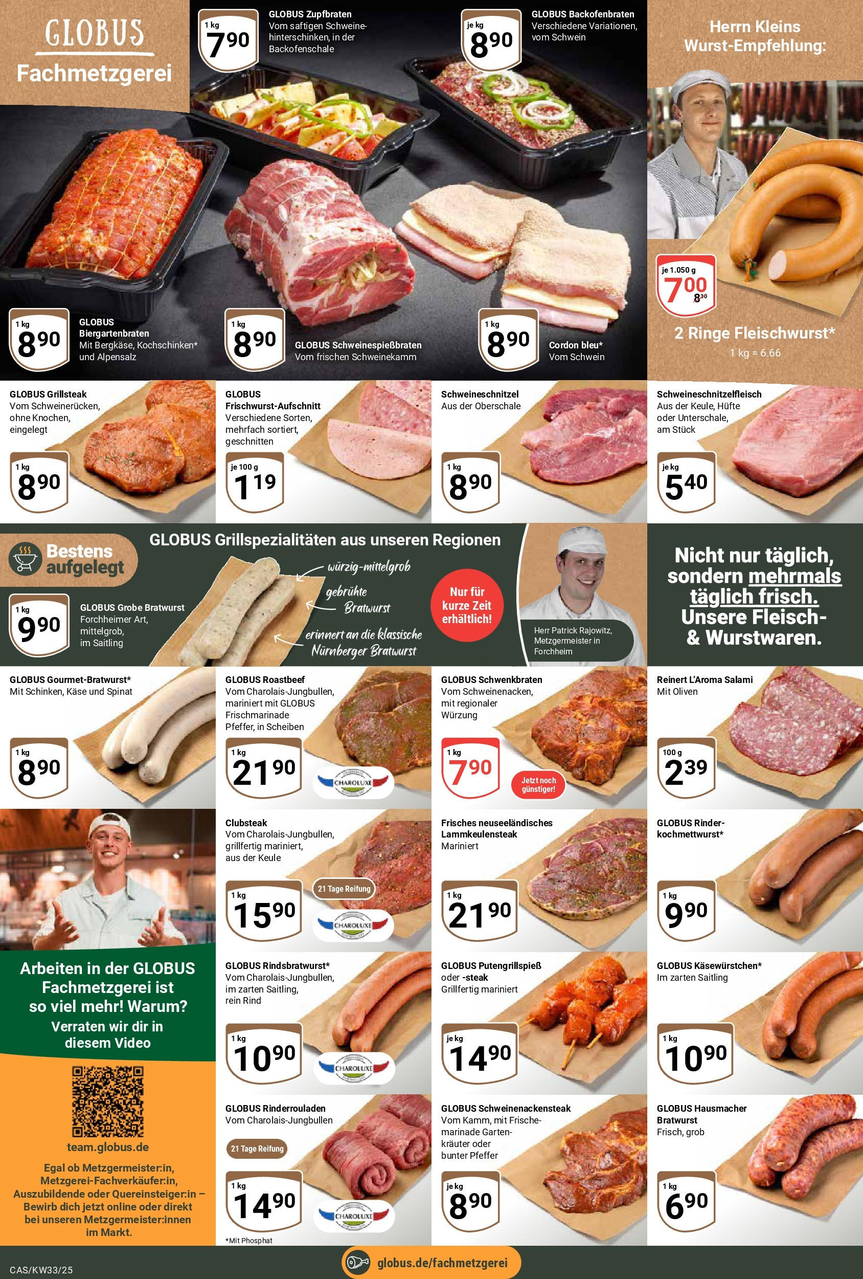 Globus prospekt Castrop-Rauxel	 (ab 11.08.2025) » Angebote online | Seite: 8 | Produkte: Käse, Roastbeef, Pfeffer, Video