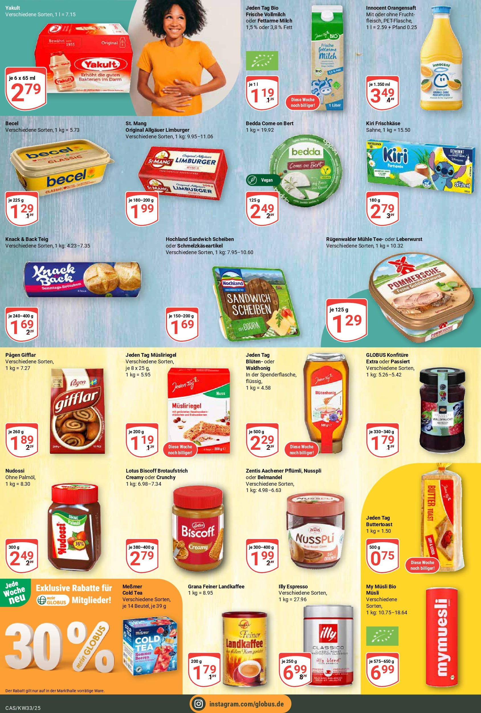 Globus prospekt Castrop-Rauxel	 (ab 11.08.2025) » Angebote online | Seite: 11 | Produkte: Mühle, Butter, Orangensaft, Tee