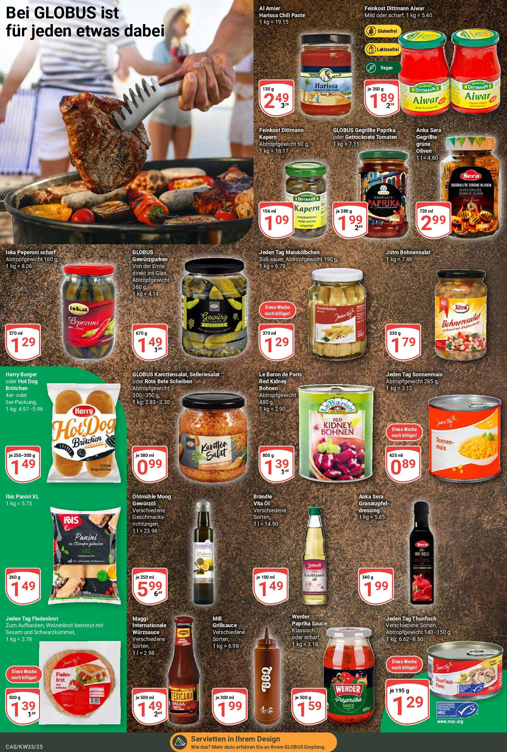 Globus prospekt Castrop-Rauxel	 (ab 11.08.2025) » Angebote online | Seite: 15 | Produkte: Thunfisch, Dressing, Tomaten, Chili