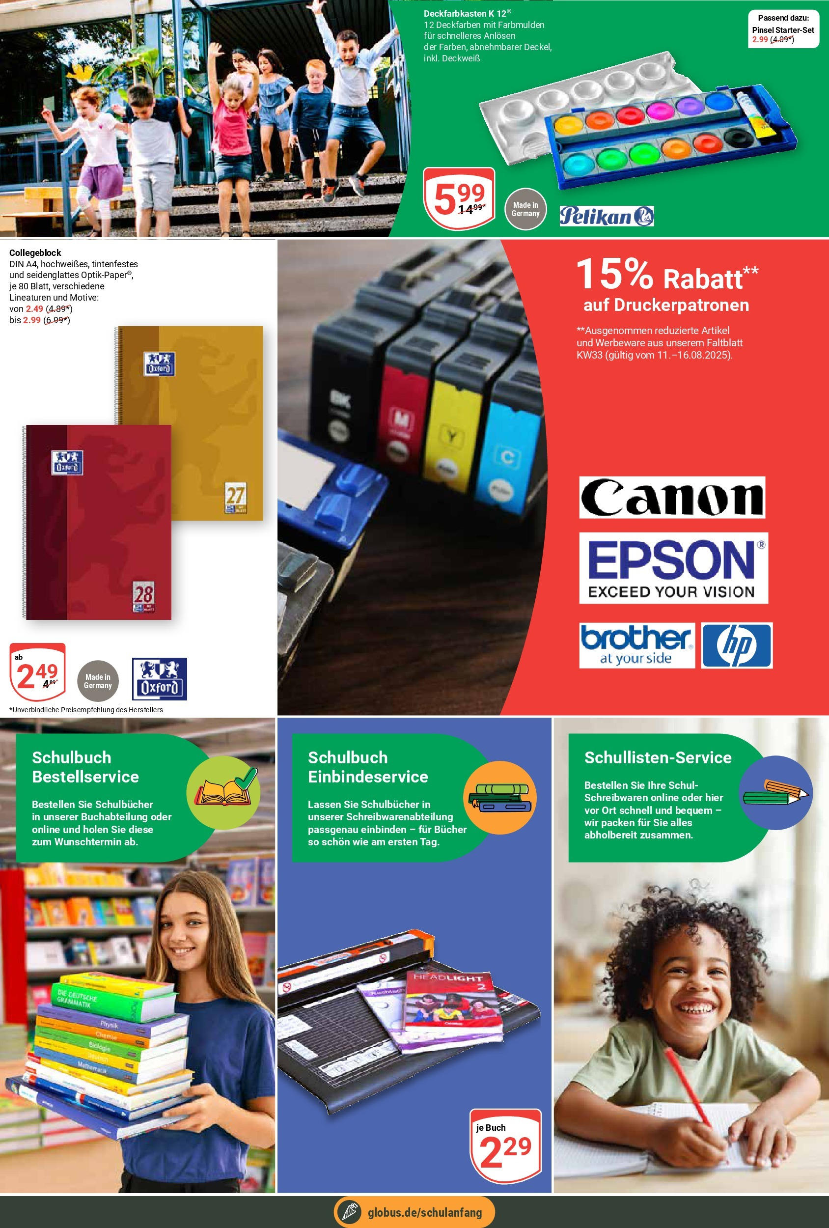 Globus prospekt Castrop-Rauxel	 (ab 11.08.2025) » Angebote online | Seite: 20 | Produkte: Epson, Pinsel