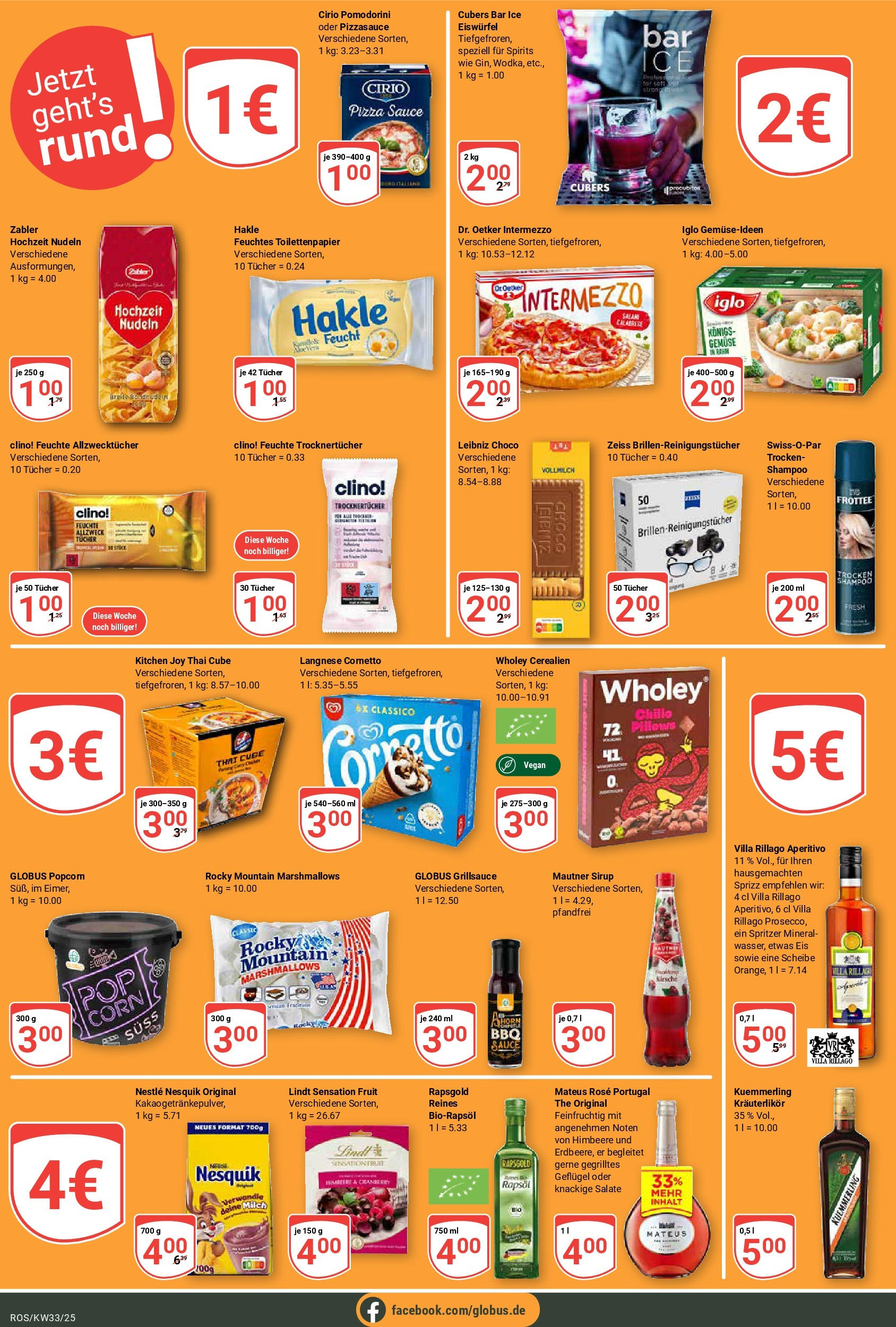 Globus prospekt Lambrechtshagen	 (ab 11.08.2025) » Angebote online | Seite: 21 | Produkte: Sirup, Kuemmerling, Nudeln, Feuchtes Toilettenpapier