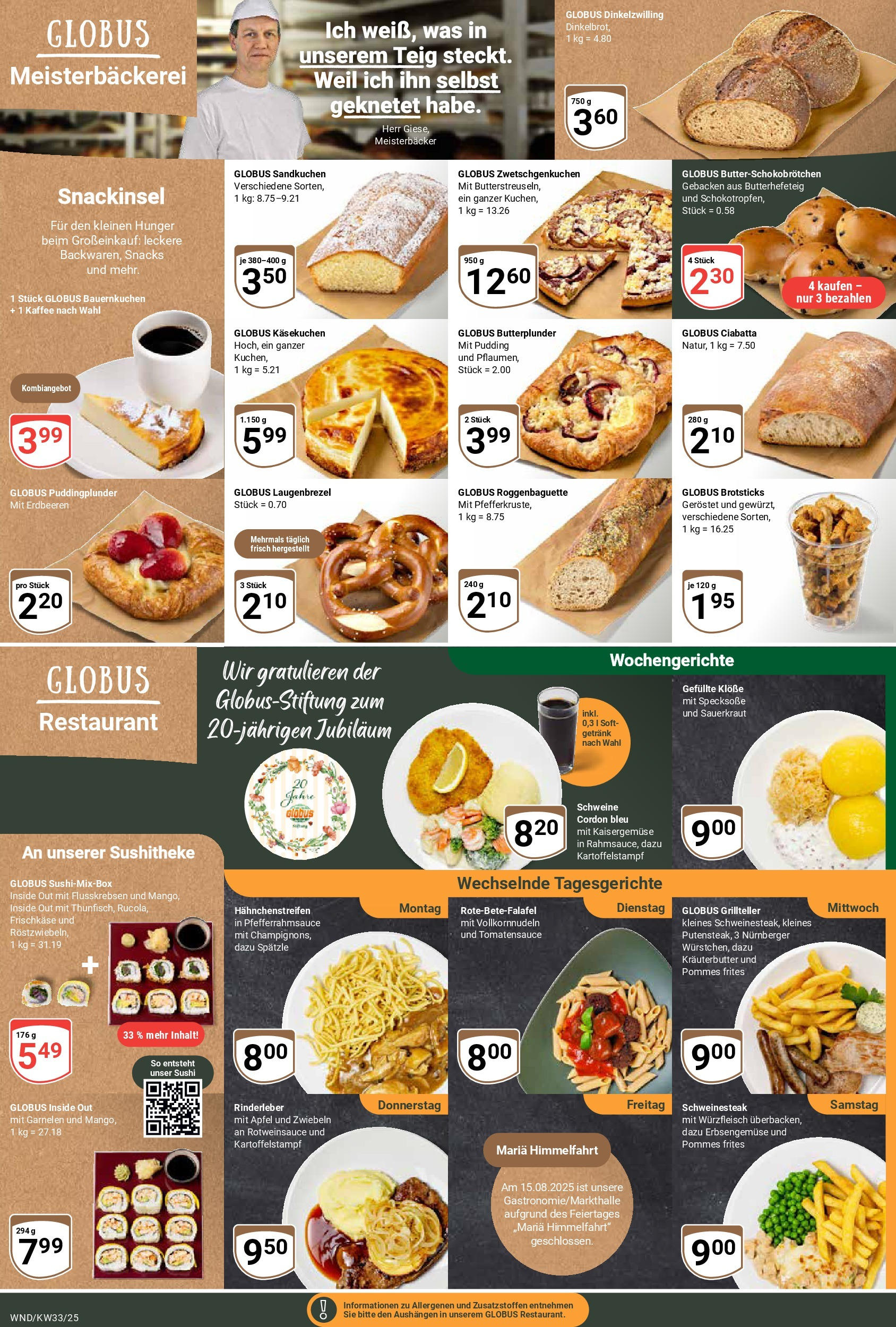 Globus prospekt St. Wendel (ab 11.08.2025) » Angebote ab Montag | Seite: 15 | Produkte: Kaffee, Pommes, Kräuterbutter, Erdbeeren Globus prospekt St. Wendel (ab 11.08.2025) » Angebote online | Seite: 15 | Produkte: Kaffee, Pommes, Kräuterbutter, Erdbeeren