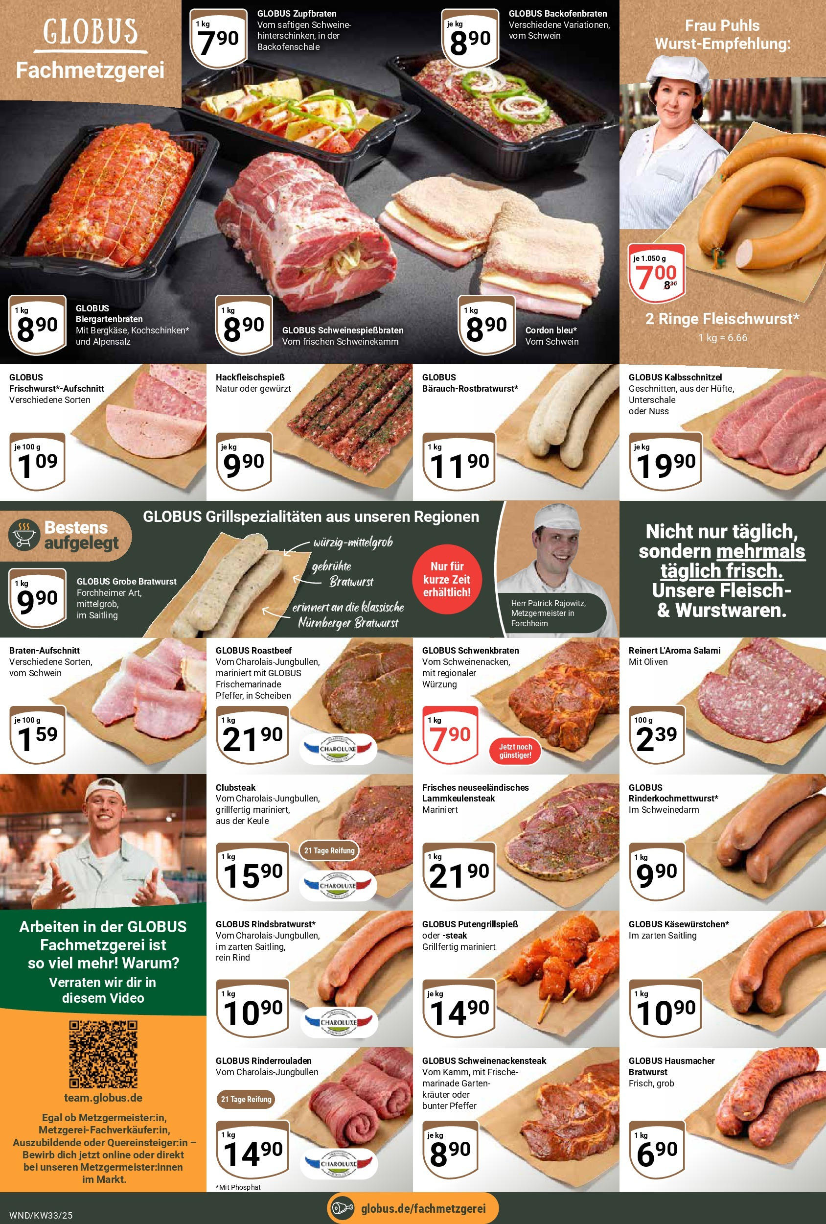 Globus prospekt St. Wendel (ab 11.08.2025) » Angebote ab Montag | Seite: 16 | Produkte: Roastbeef, Salami, Steak, Video Globus prospekt St. Wendel (ab 11.08.2025) » Angebote online | Seite: 16 | Produkte: Roastbeef, Salami, Steak, Video