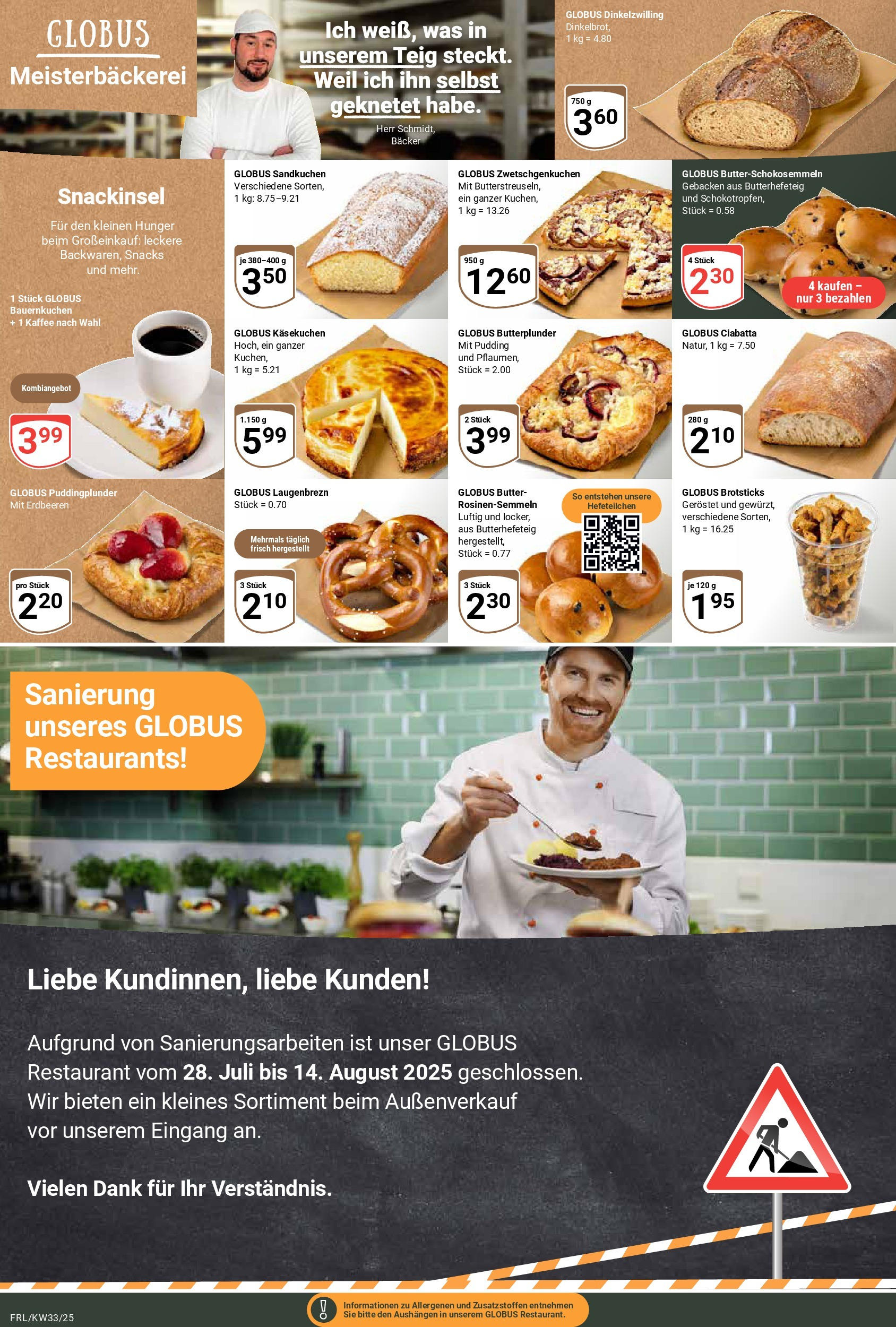 Globus prospekt Freilassing	 (ab 11.08.2025) » Angebote online | Seite: 5 | Produkte: Butter, Kaffee, Pudding, Erdbeeren